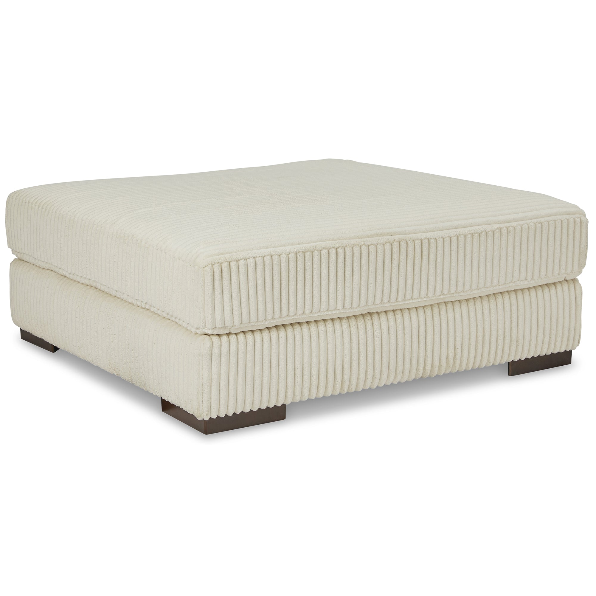 Lindyn Oversized Accent Ottoman in Ivory Color