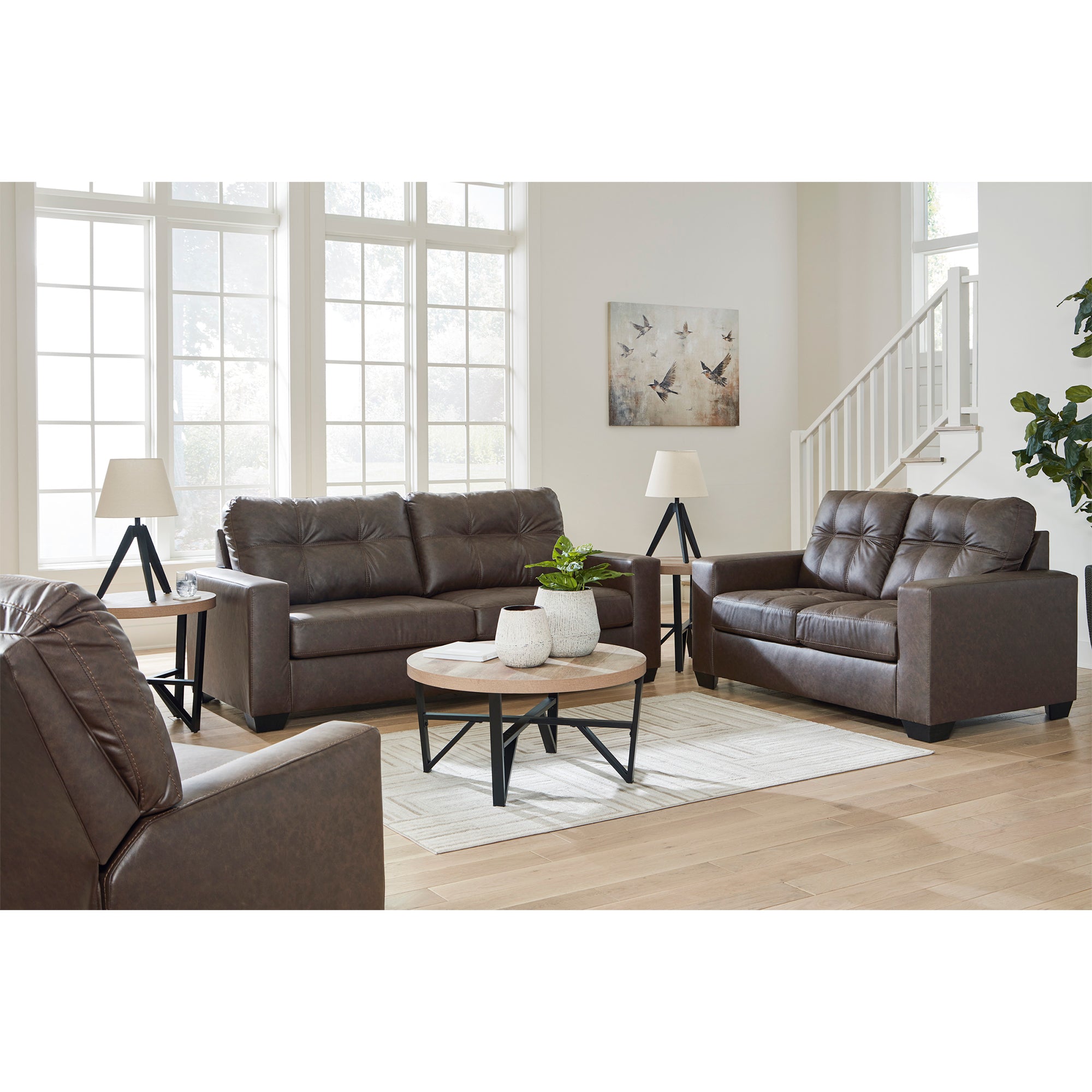 Barlin Mills Sofa and Loveseat