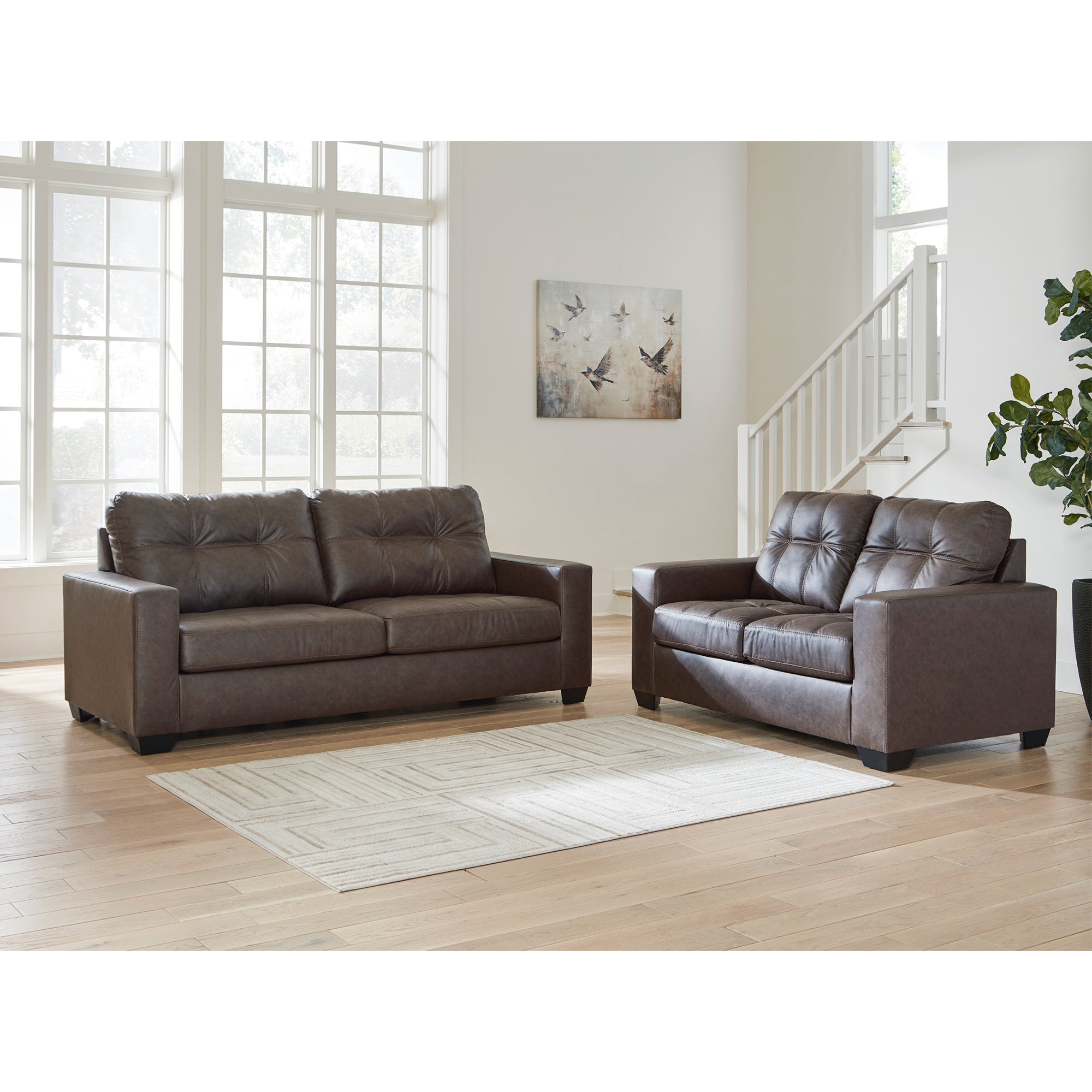 Barlin Mills Sofa and Loveseat