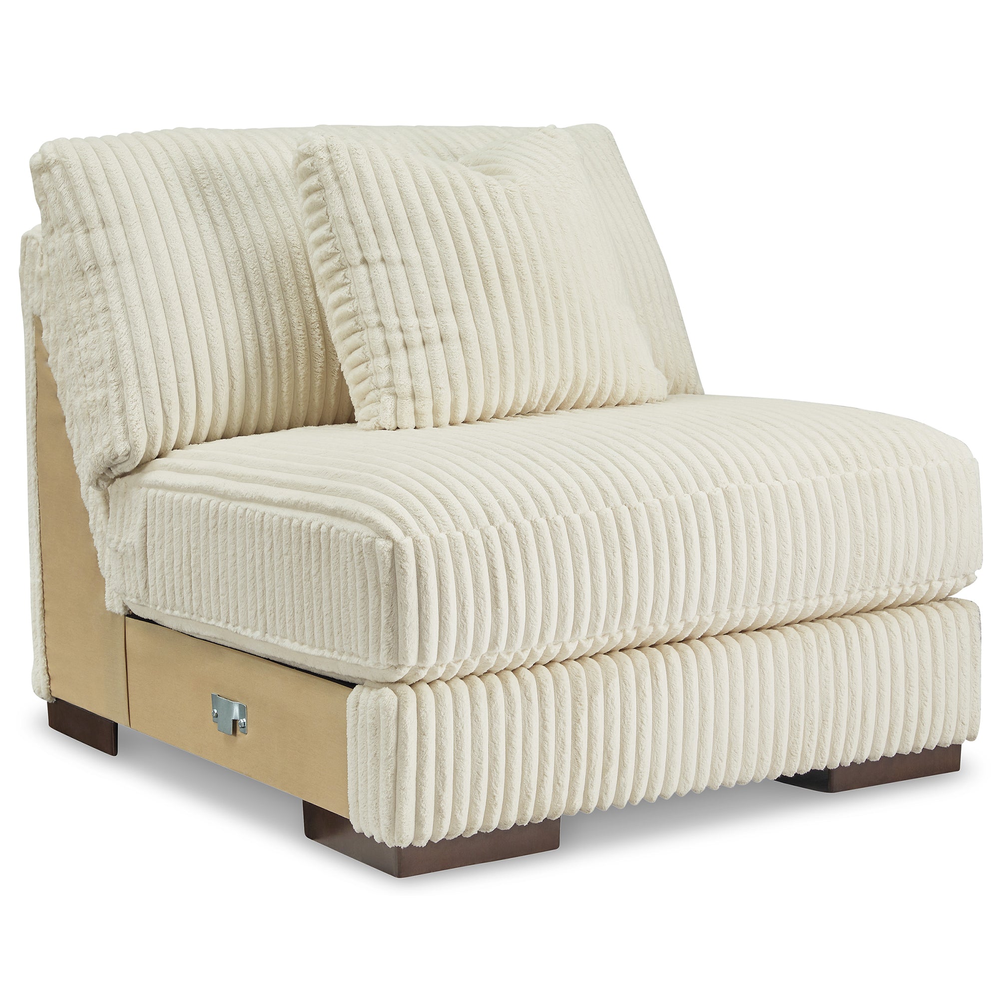 Lindyn Armless Chair in Ivory Color