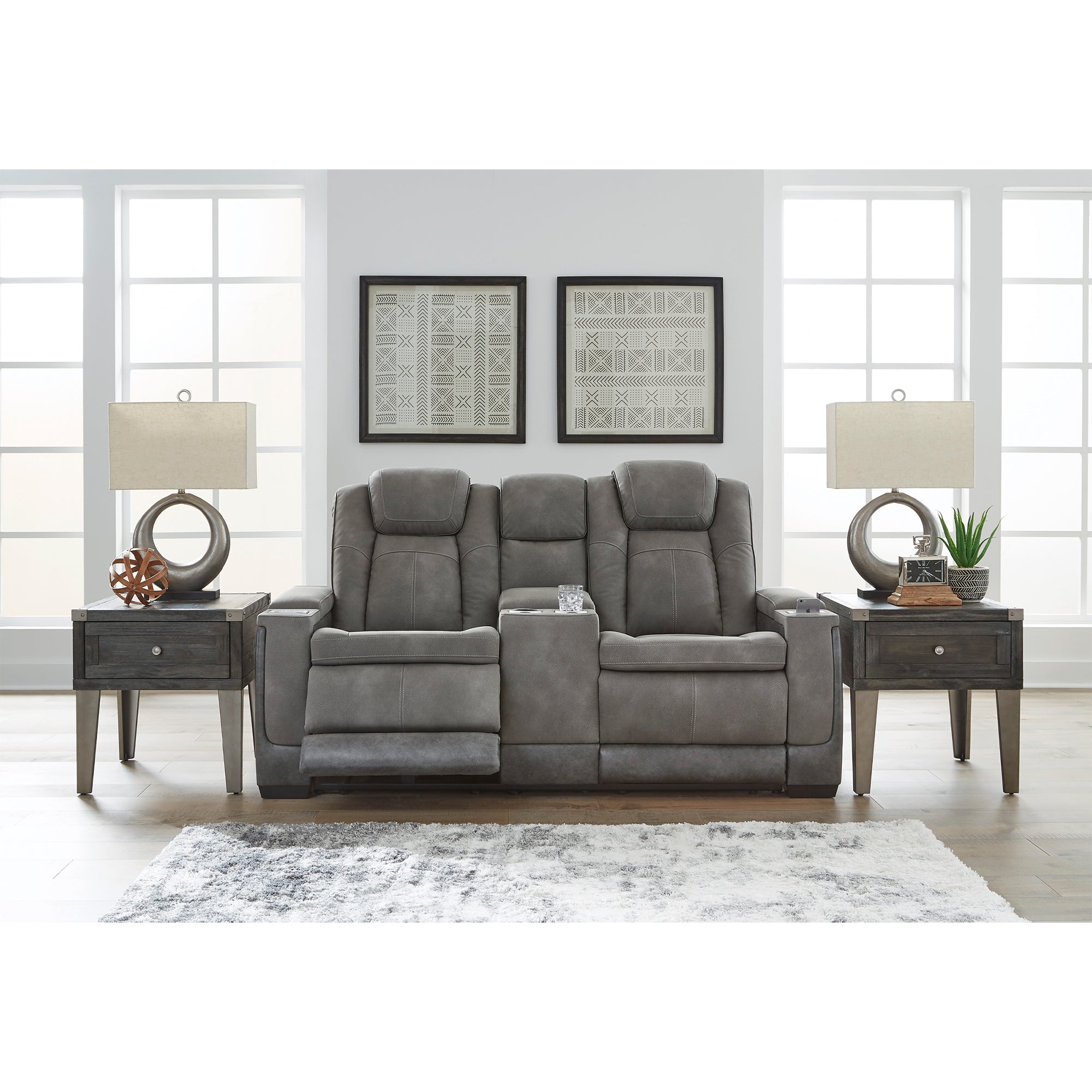 Next-Gen DuraPella Power Reclining Loveseat with Console