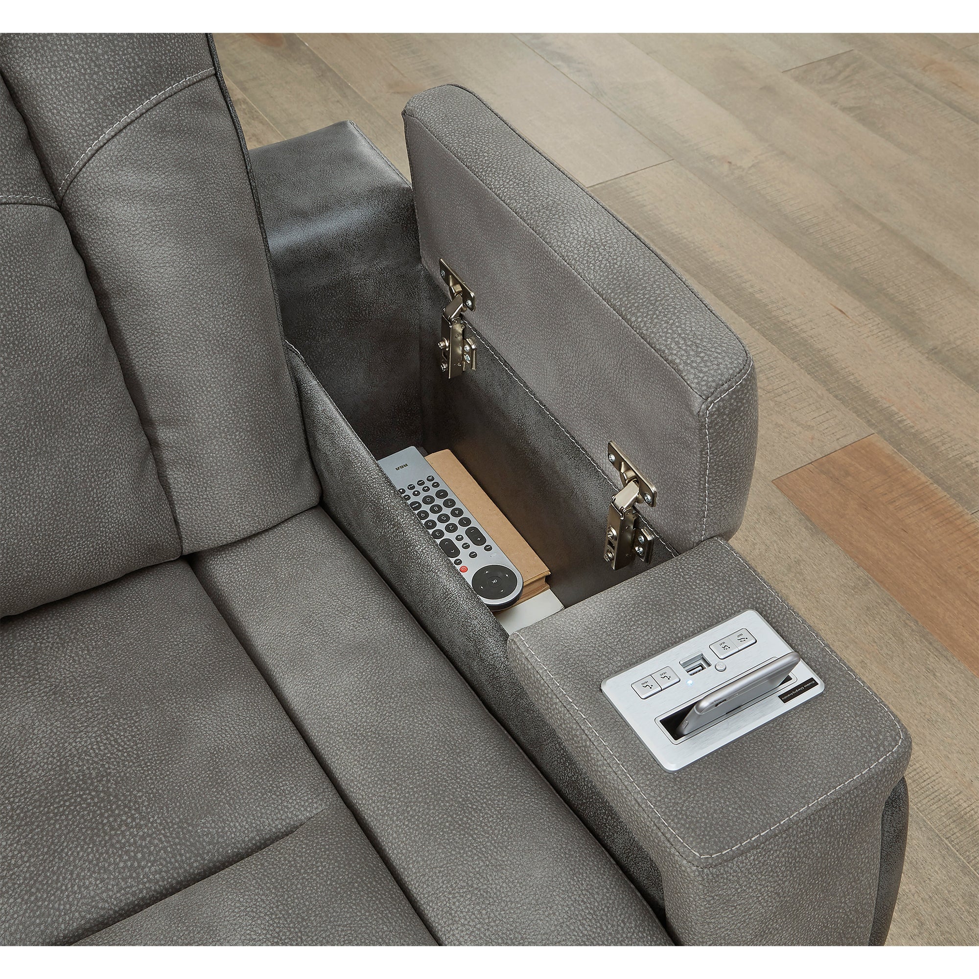 Next-Gen DuraPella Power Reclining Loveseat with Console