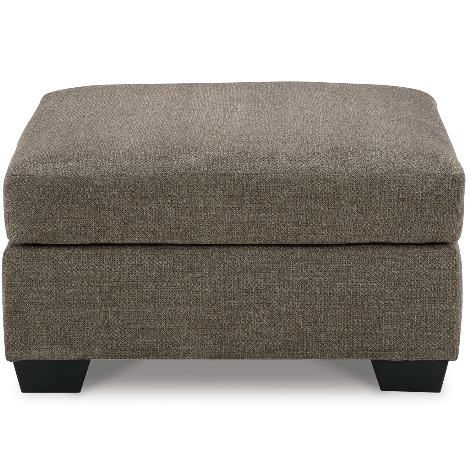 Rich chocolate Mahoney Oversized Accent Ottoman, combines sophisticated style with practicality