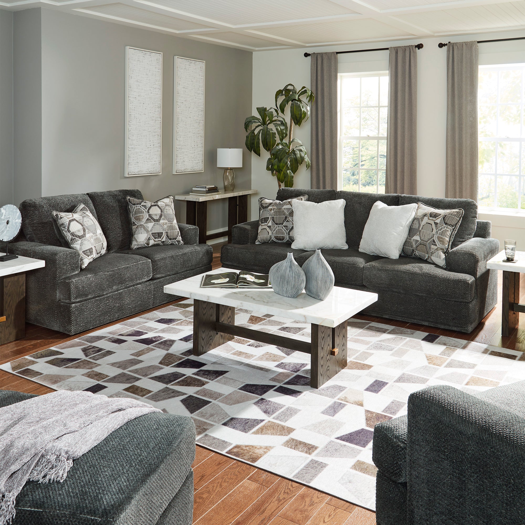 Karinne Sofa and Loveseat