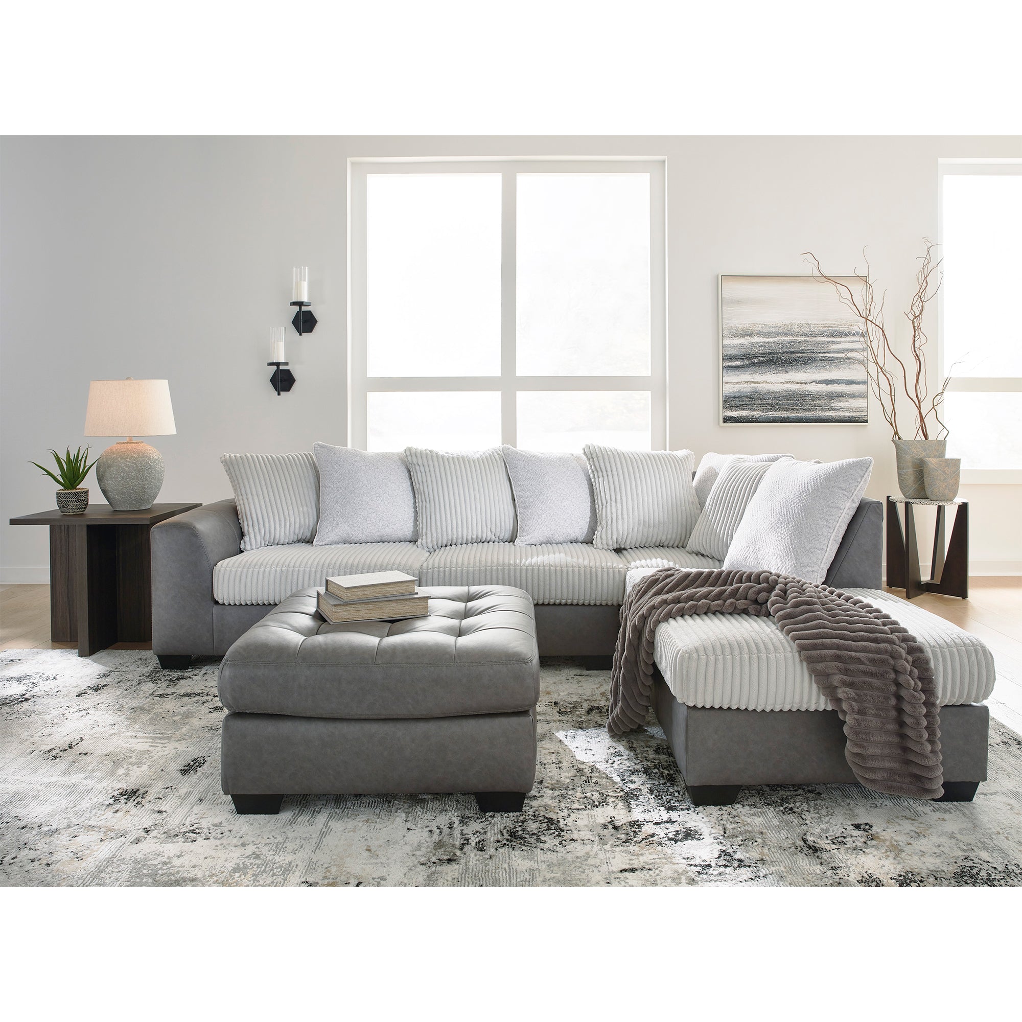 Clairette Court Oversized Accent Ottoman