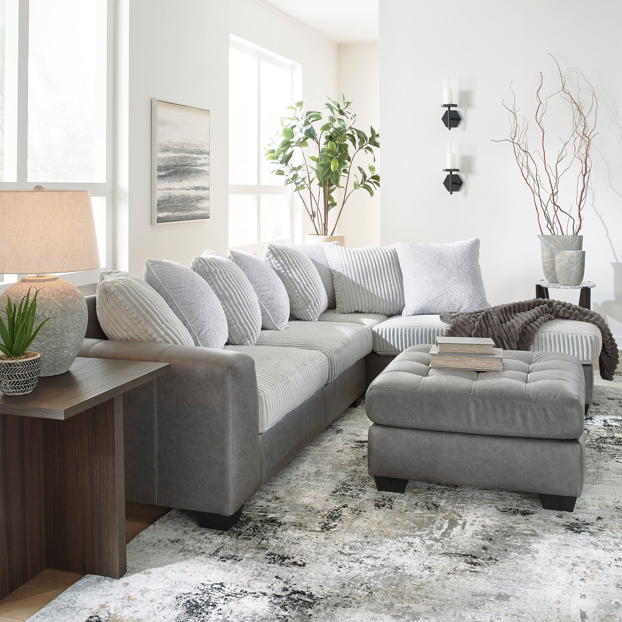 Clairette Court 2-Piece Sectional with Chaise