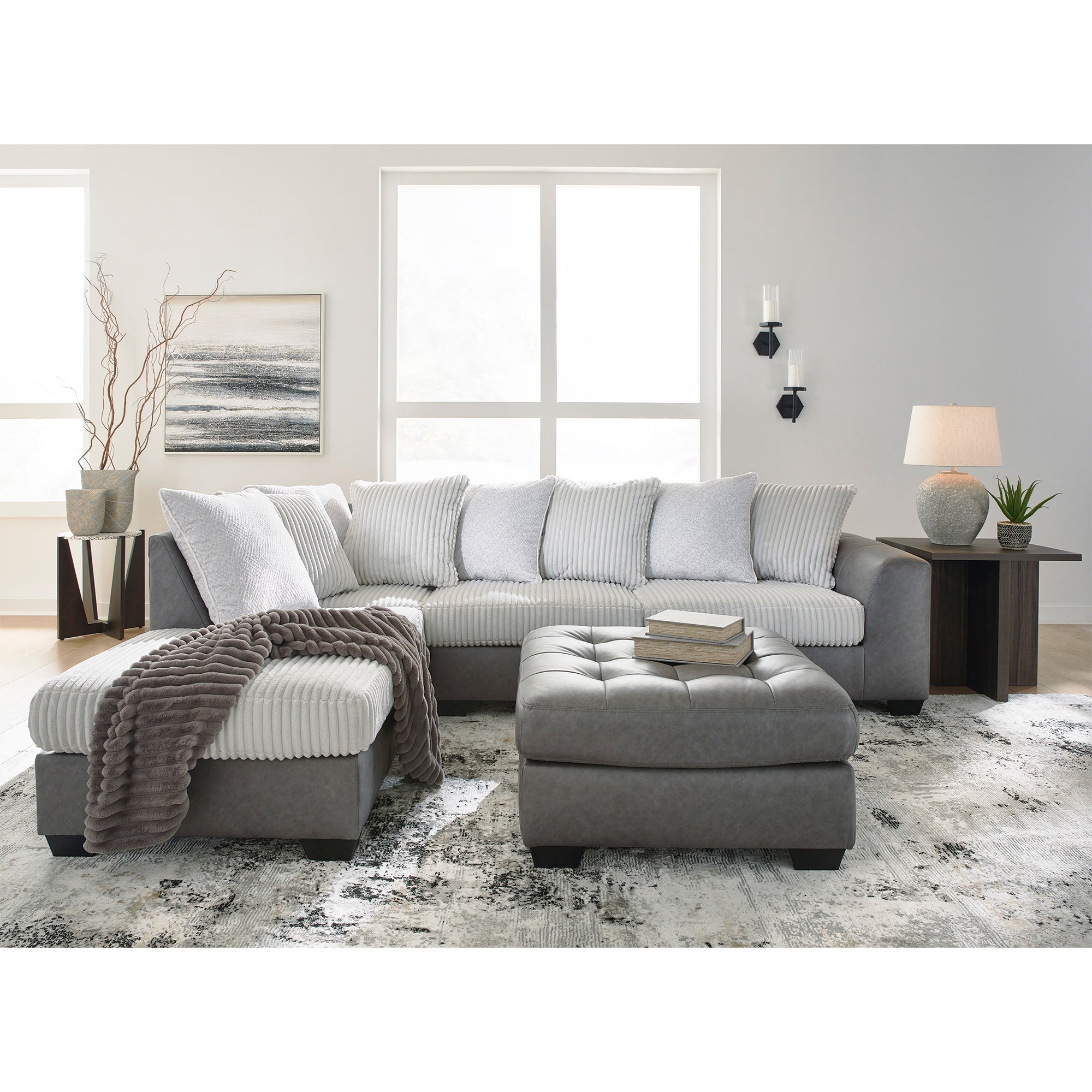 Clairette Court 2-Piece Sectional with Chaise