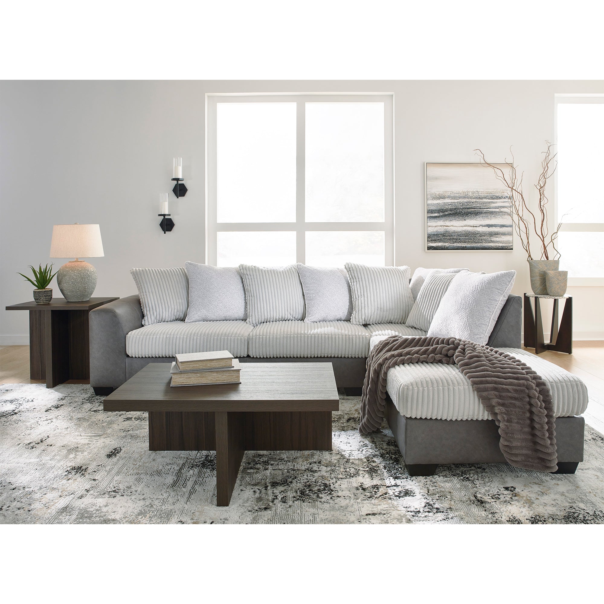 Clairette Court 2-Piece Sectional with Chaise