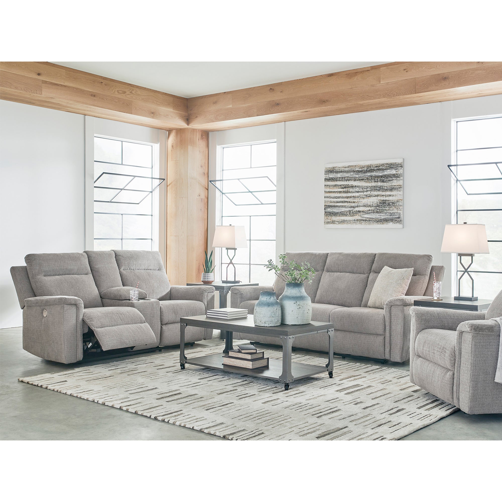 Barnsana Power Sofa and Loveseat