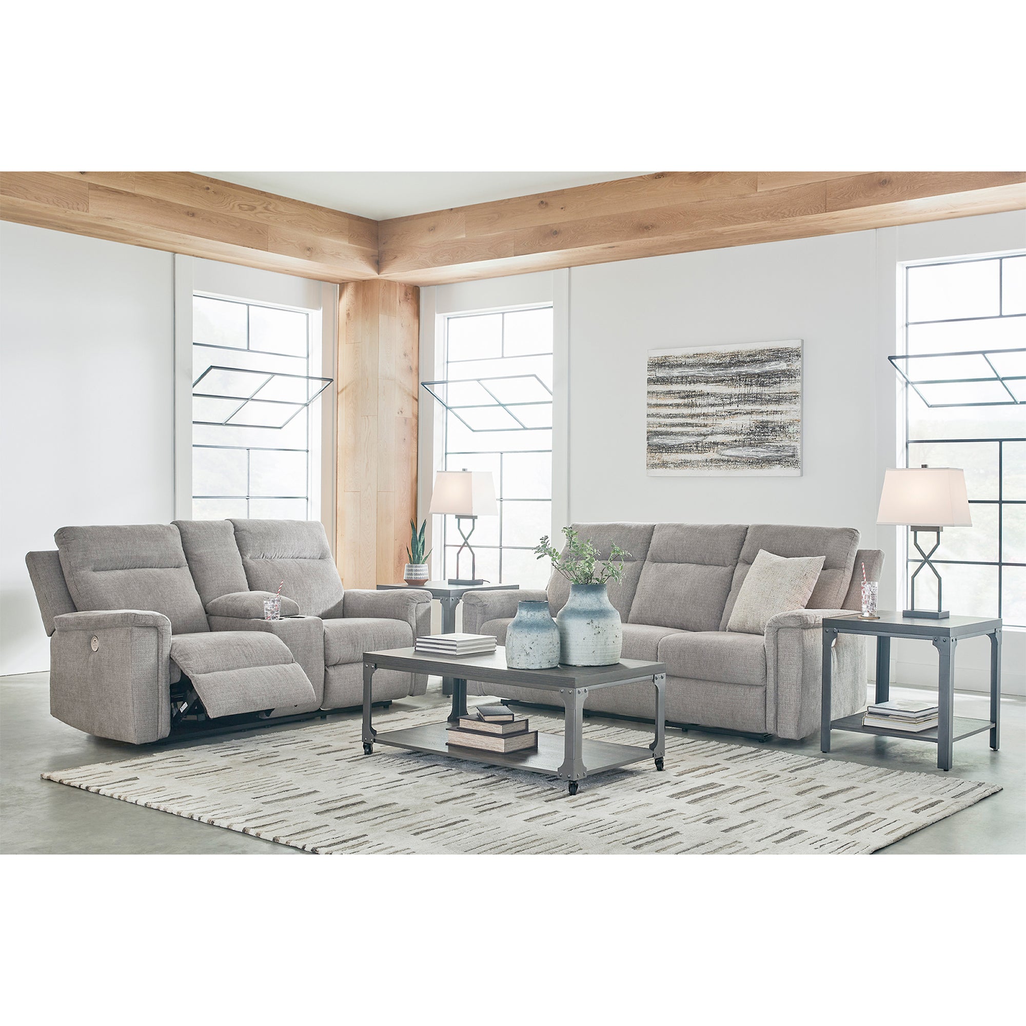 Barnsana Power Sofa and Loveseat