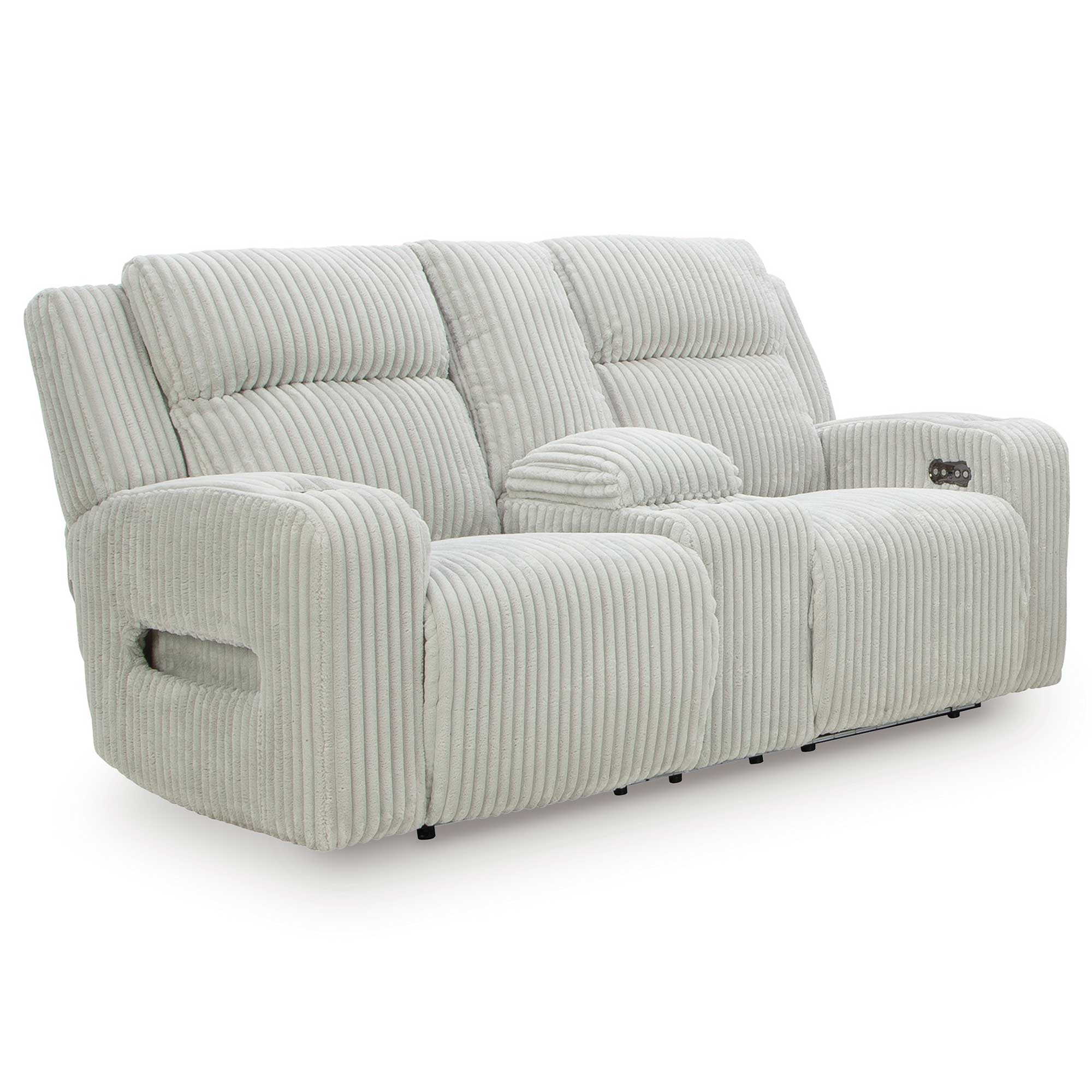 Forest Lake Dual Power Reclining Loveseat with Console