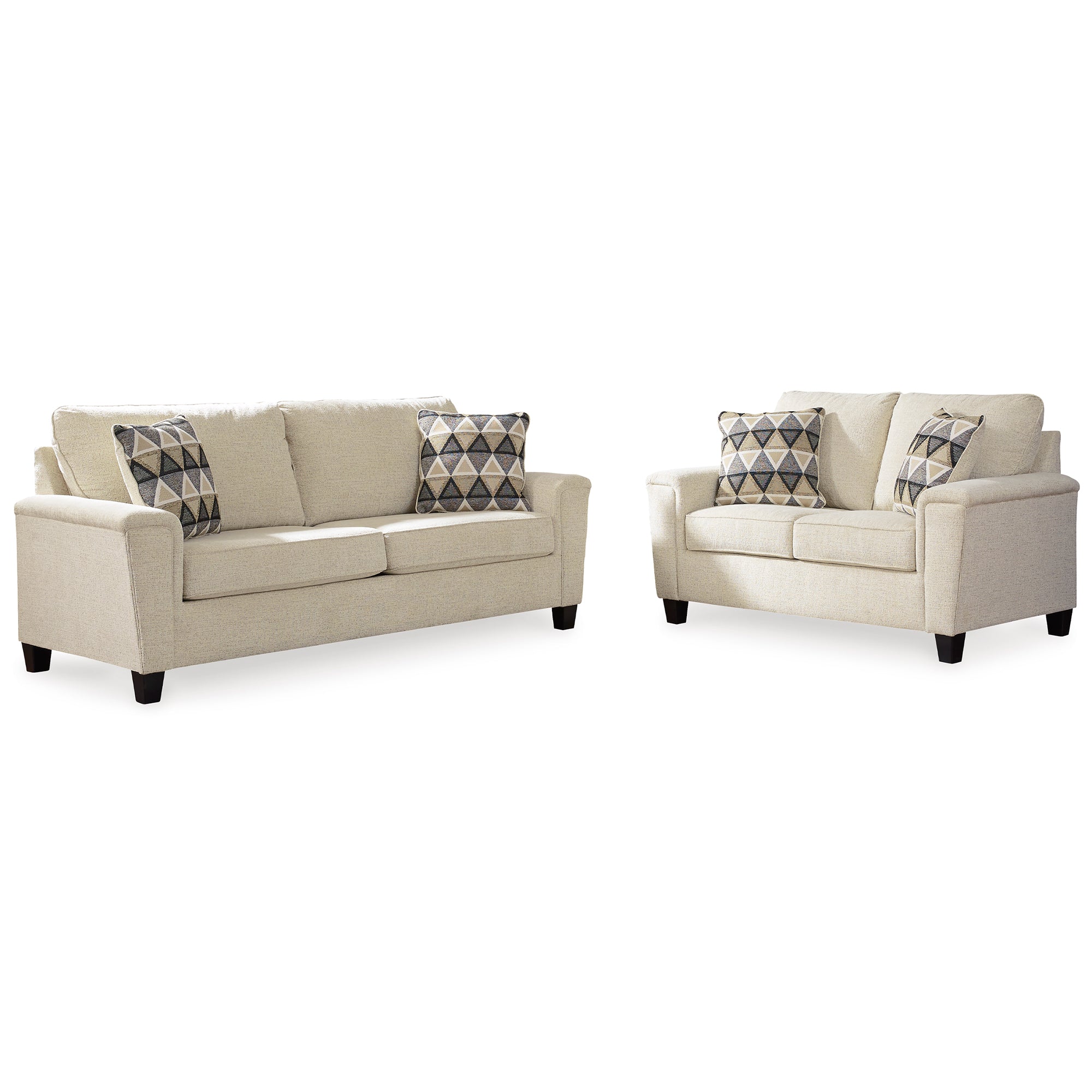 Abinger Sofa and Loveseat in Natural Color