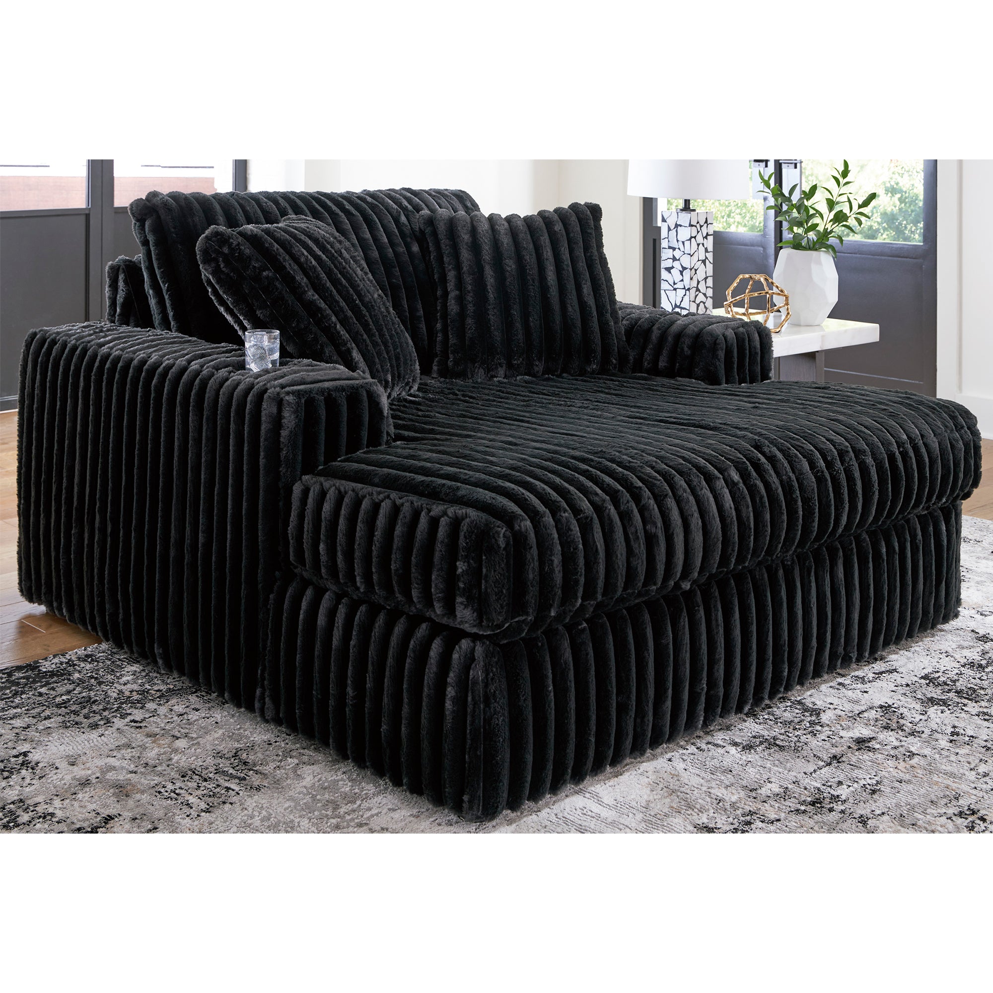 Midnight-Madness Oversized Chaise