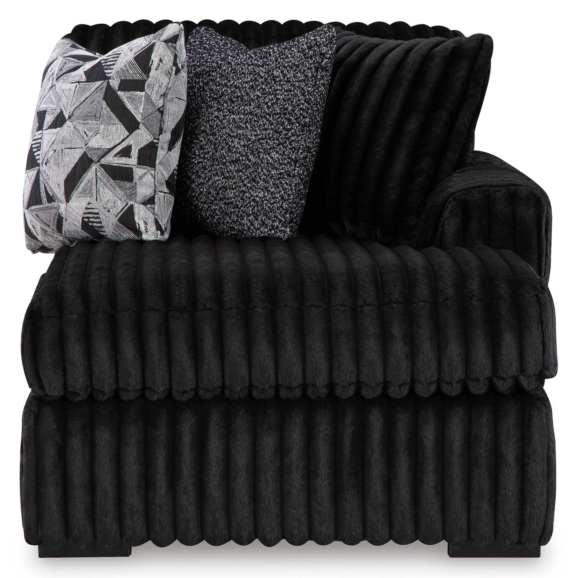 Midnight-Madness 3-Piece Sectional with Chaise