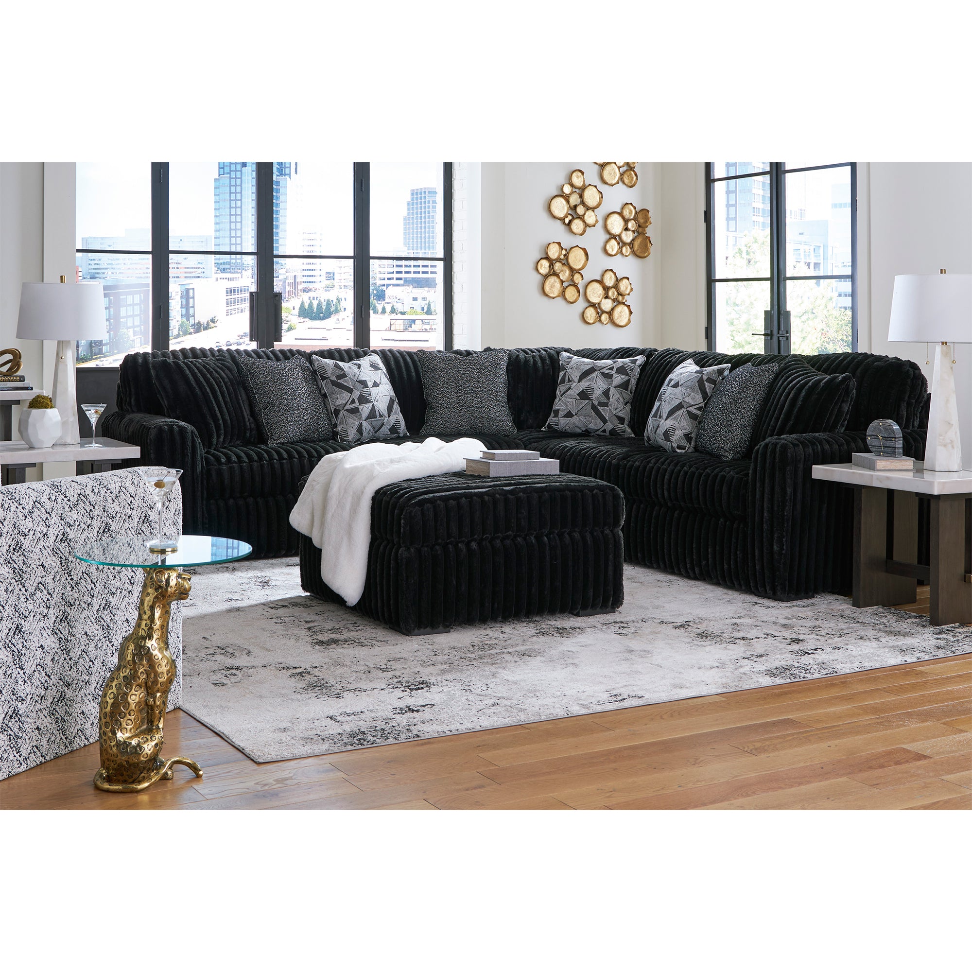 Midnight-Madness 3-Piece Sectional