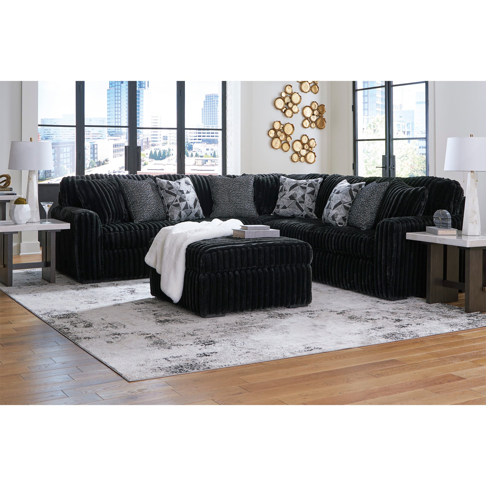 Midnight-Madness 3-Piece Sectional