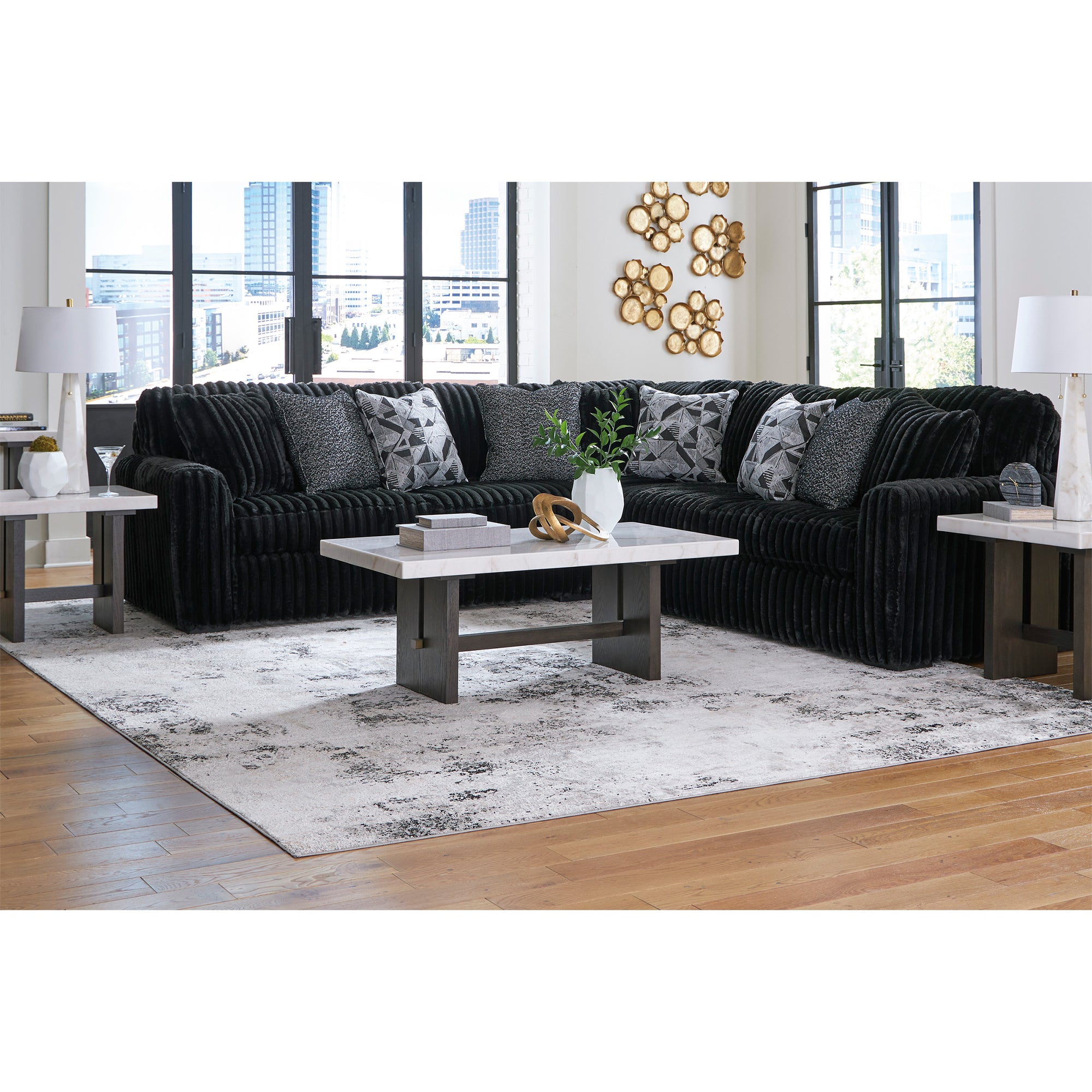 Midnight-Madness 3-Piece Sectional