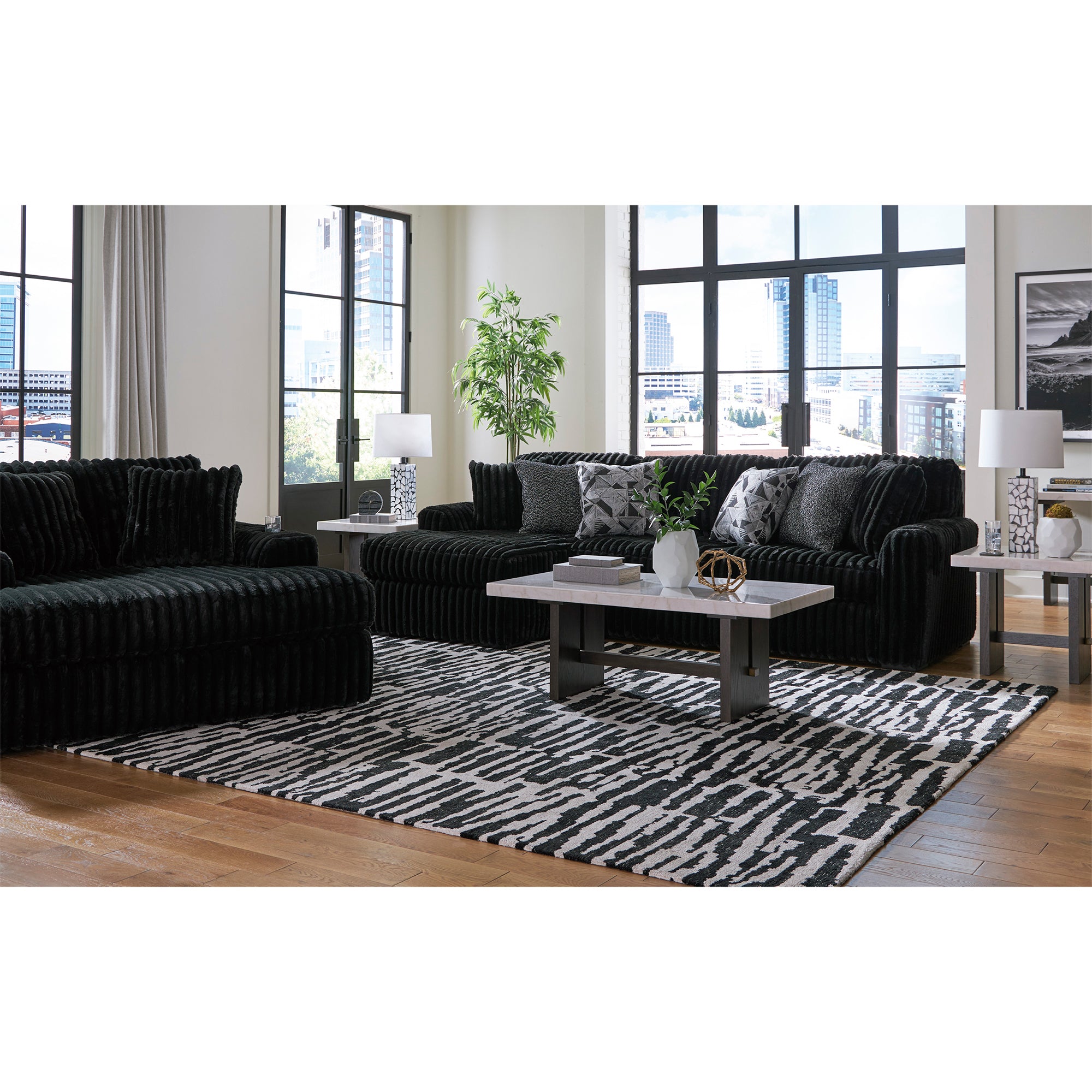 Midnight-Madness 2-Piece Sectional Sofa with Chaise