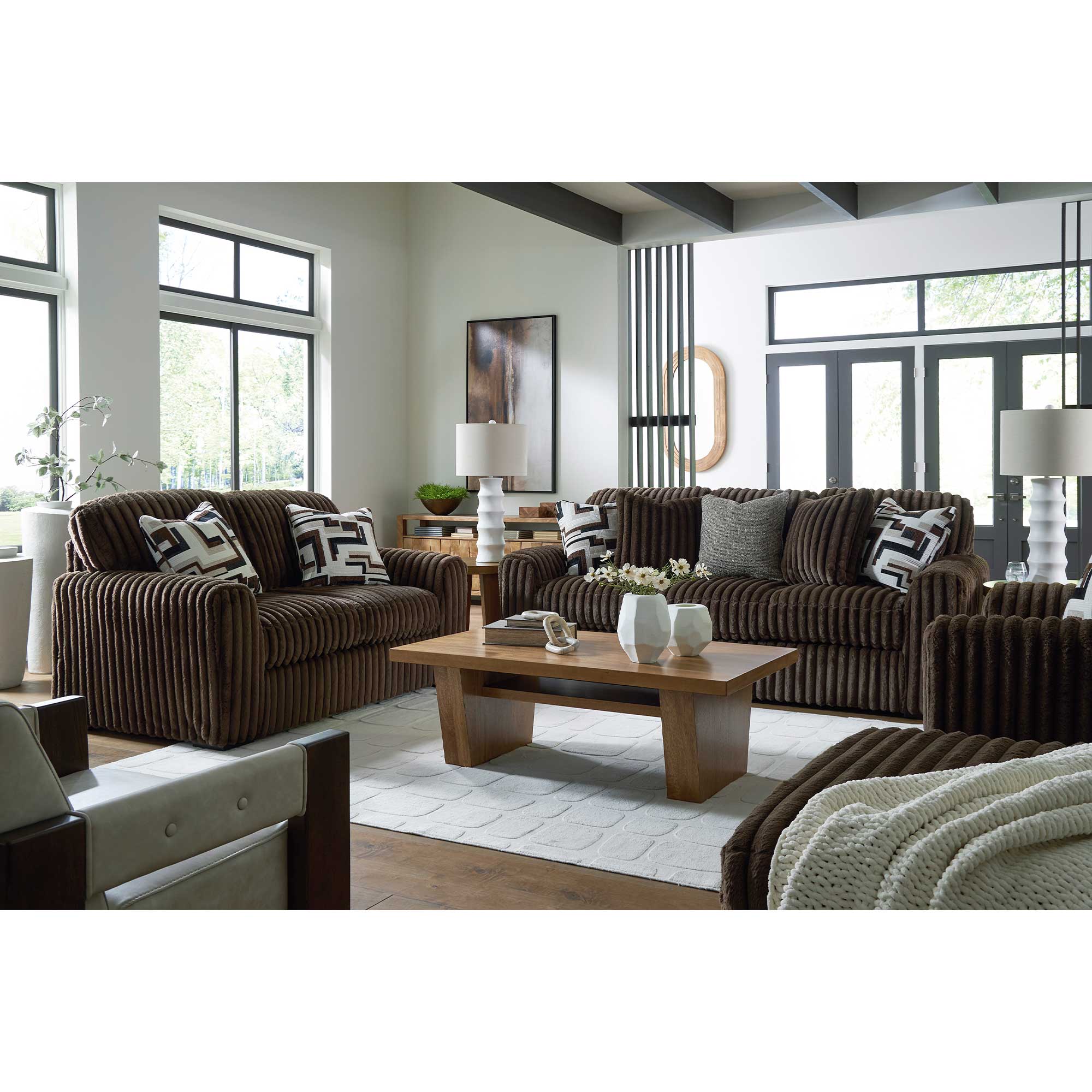 Midnight-Madness Sofa and Loveseat Set