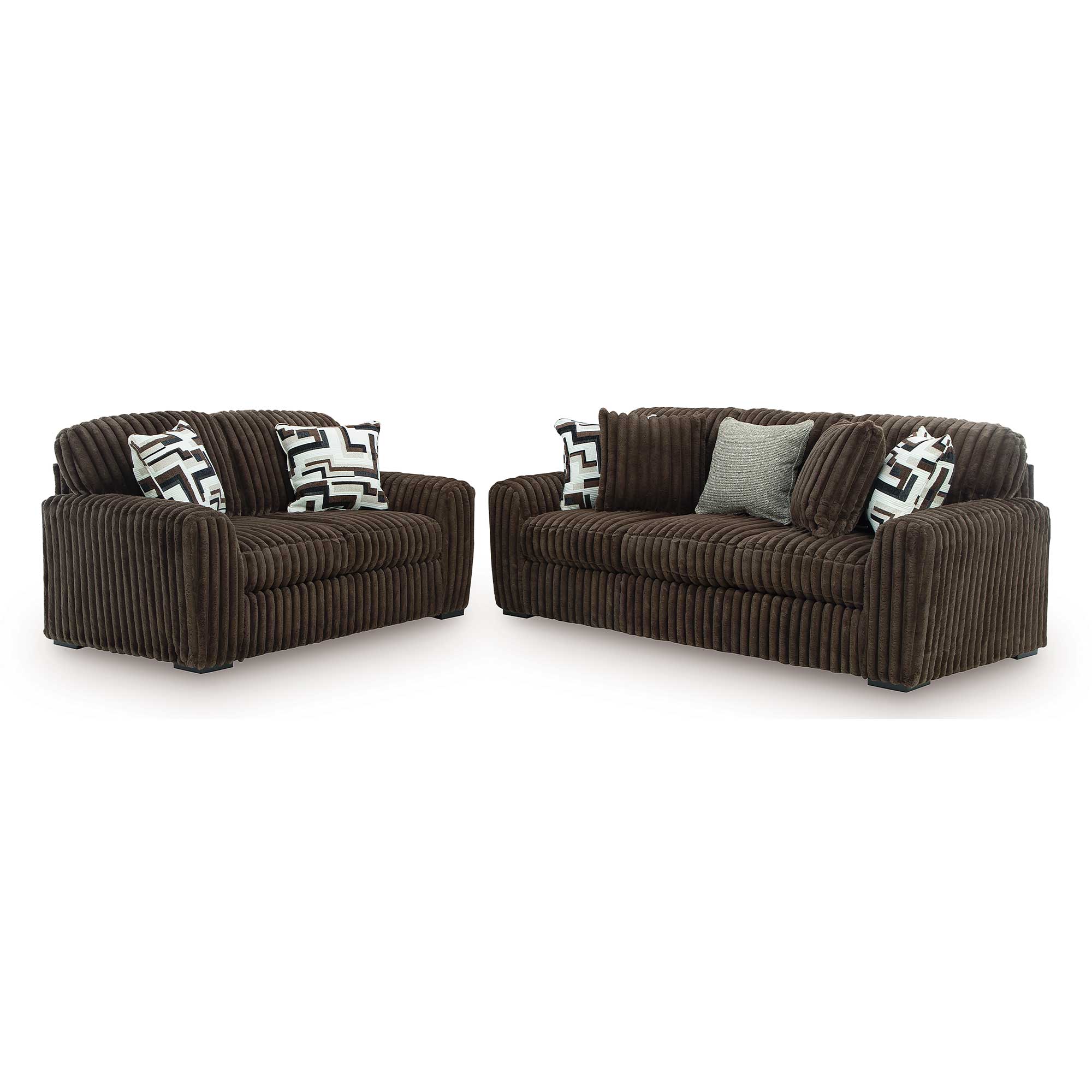Midnight-Madness Sofa and Loveseat Set