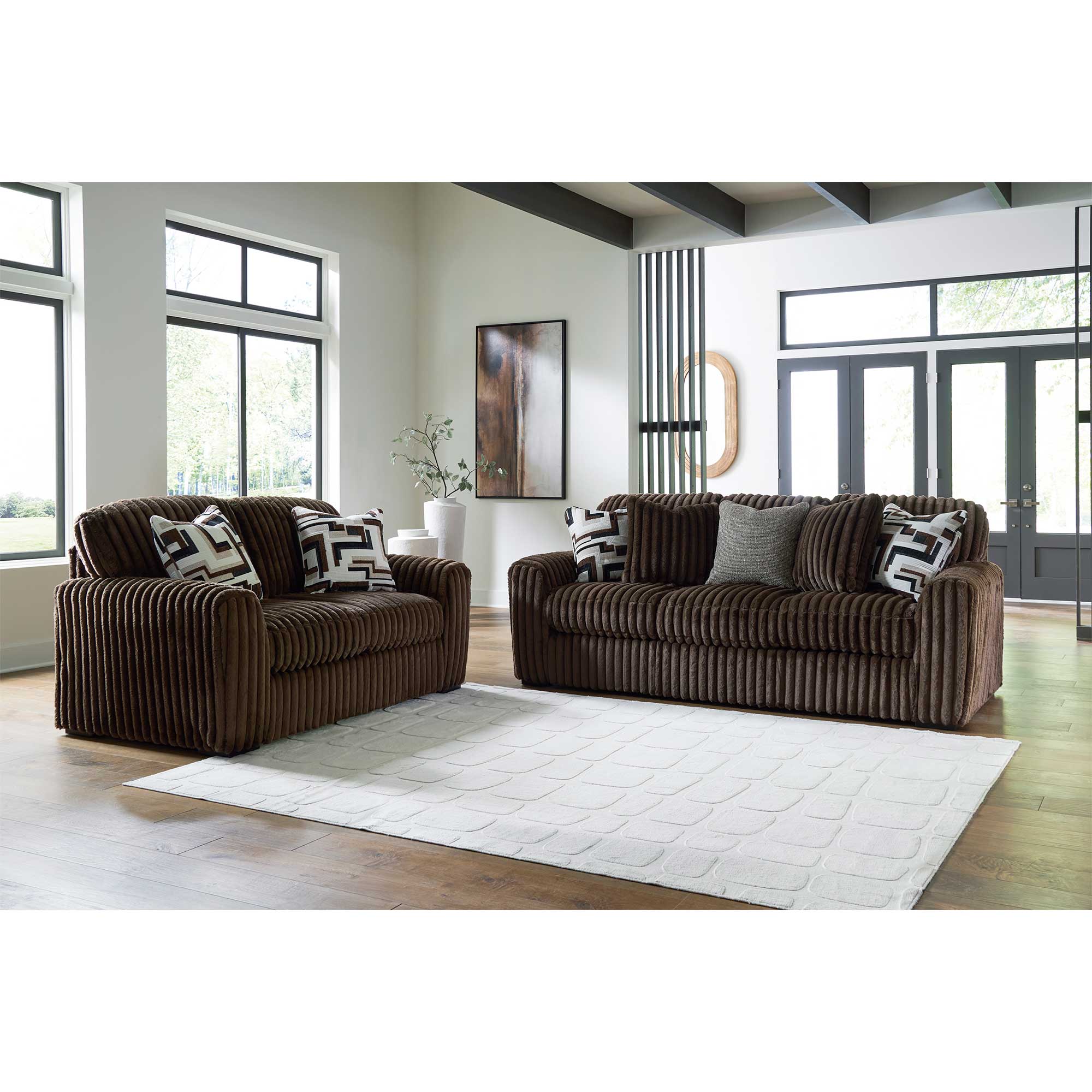 Midnight-Madness Sofa and Loveseat Set
