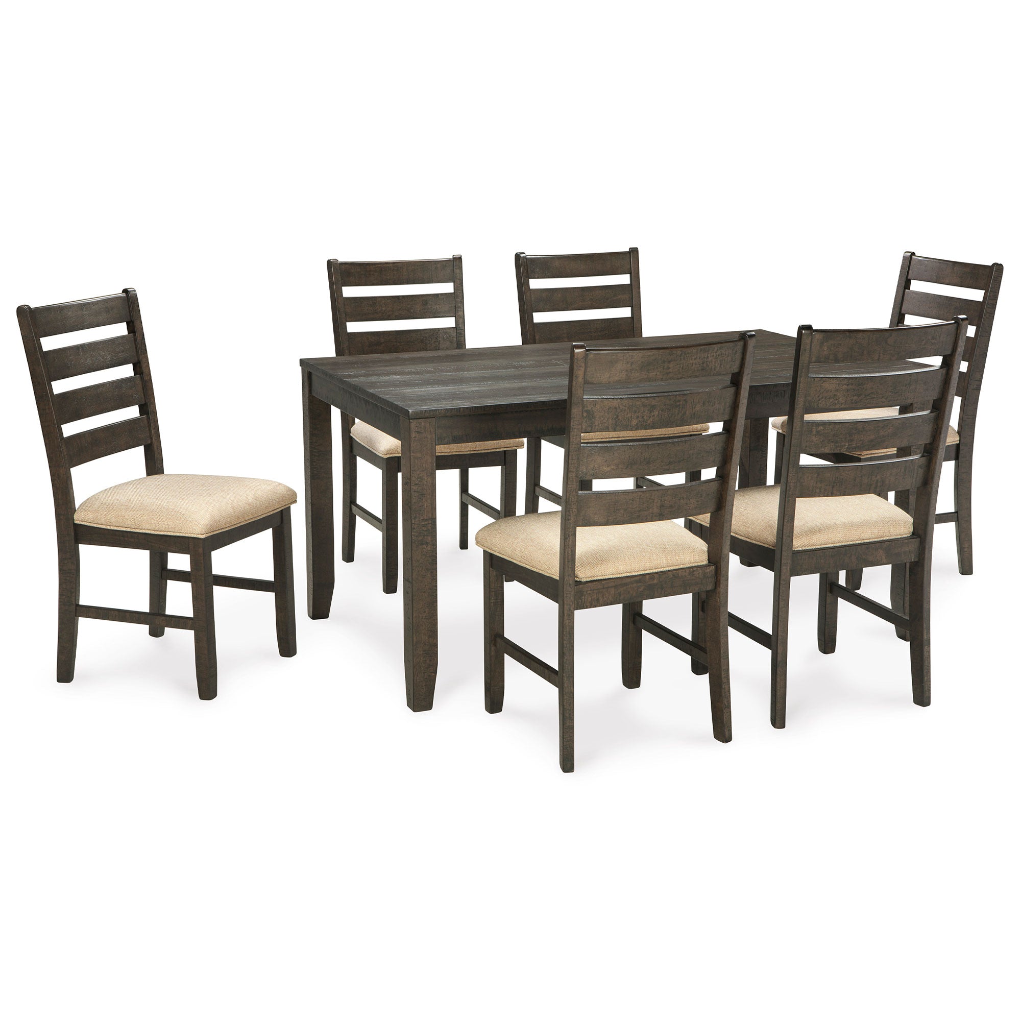 Rokane Dining Room Table and Chairs (Set of 7)