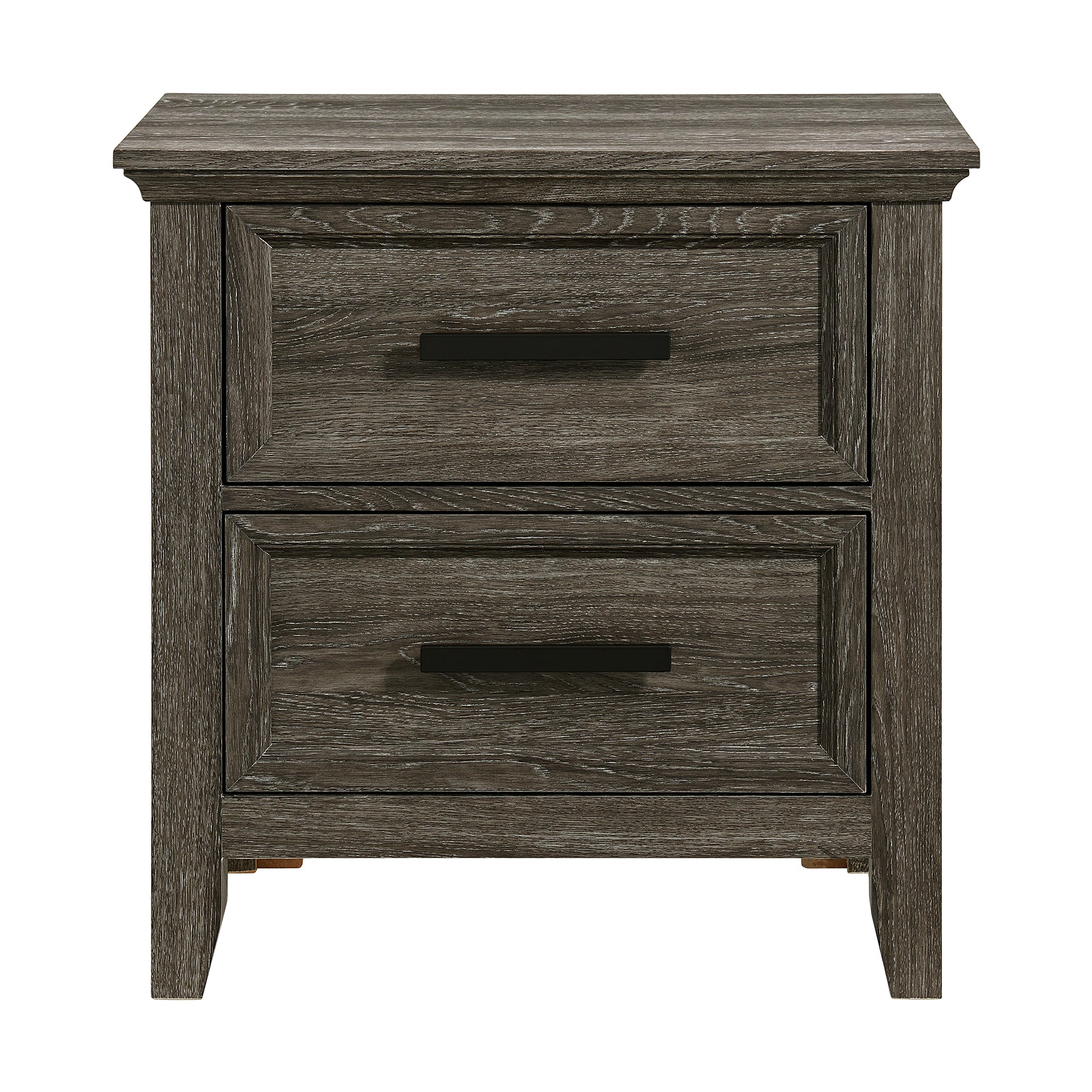 Matias Queen/Full Panel Headboard Bed with Mirrored Dresser and Nightstand