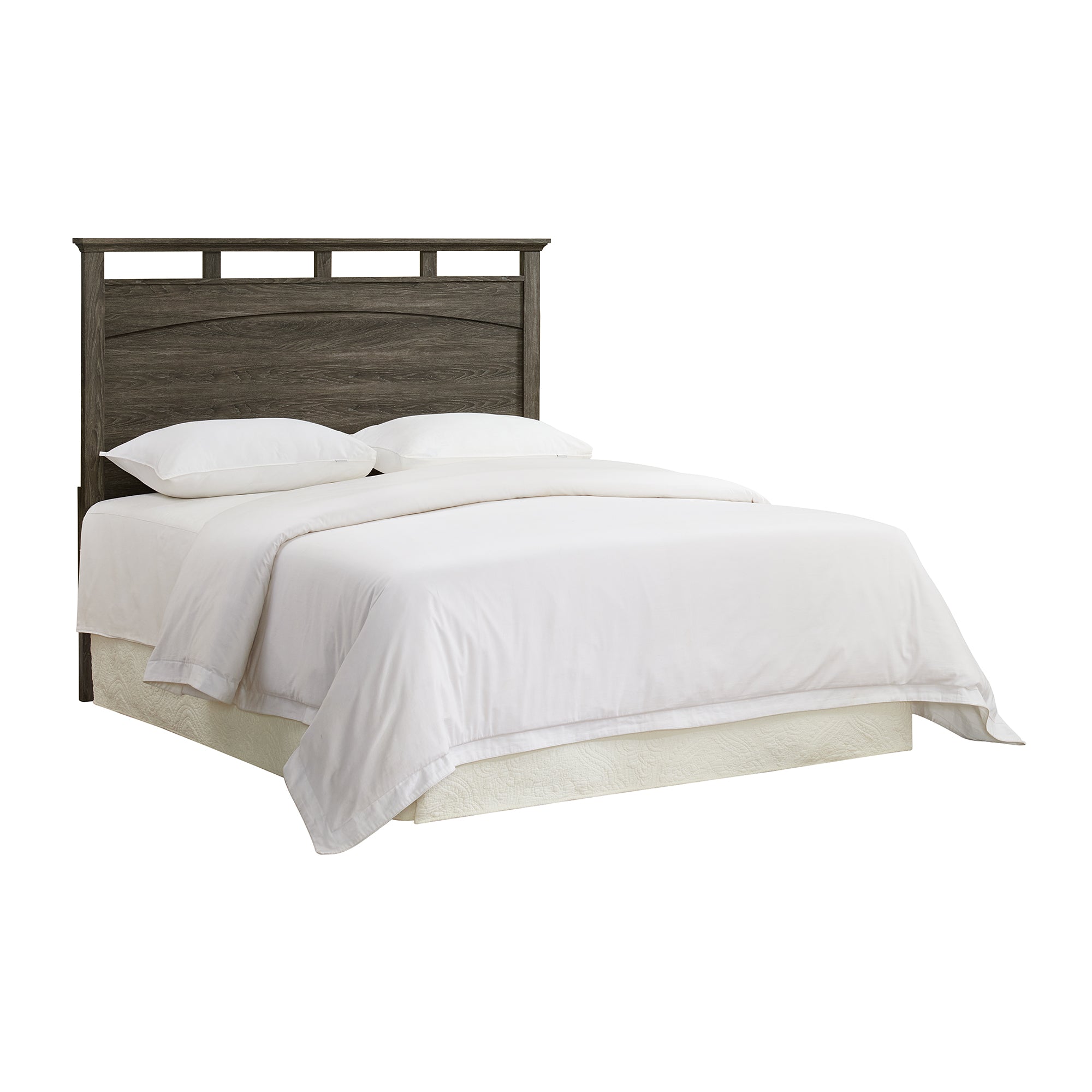Matias Queen/Full Panel Headboard Bed with Mirrored Dresser and Nightstand