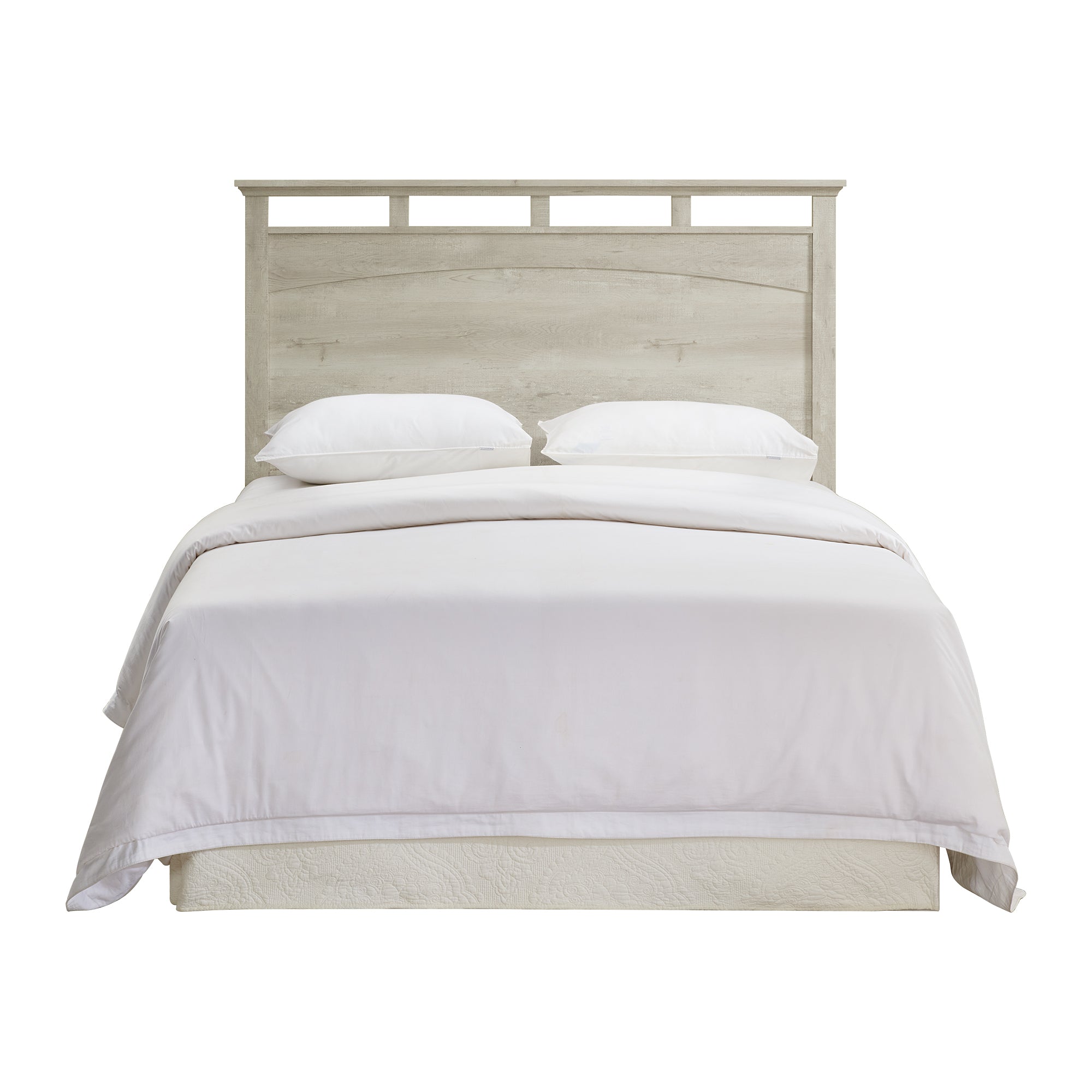 Matias Queen/Full Panel Headboard Bed with Mirrored Dresser and Nightstand