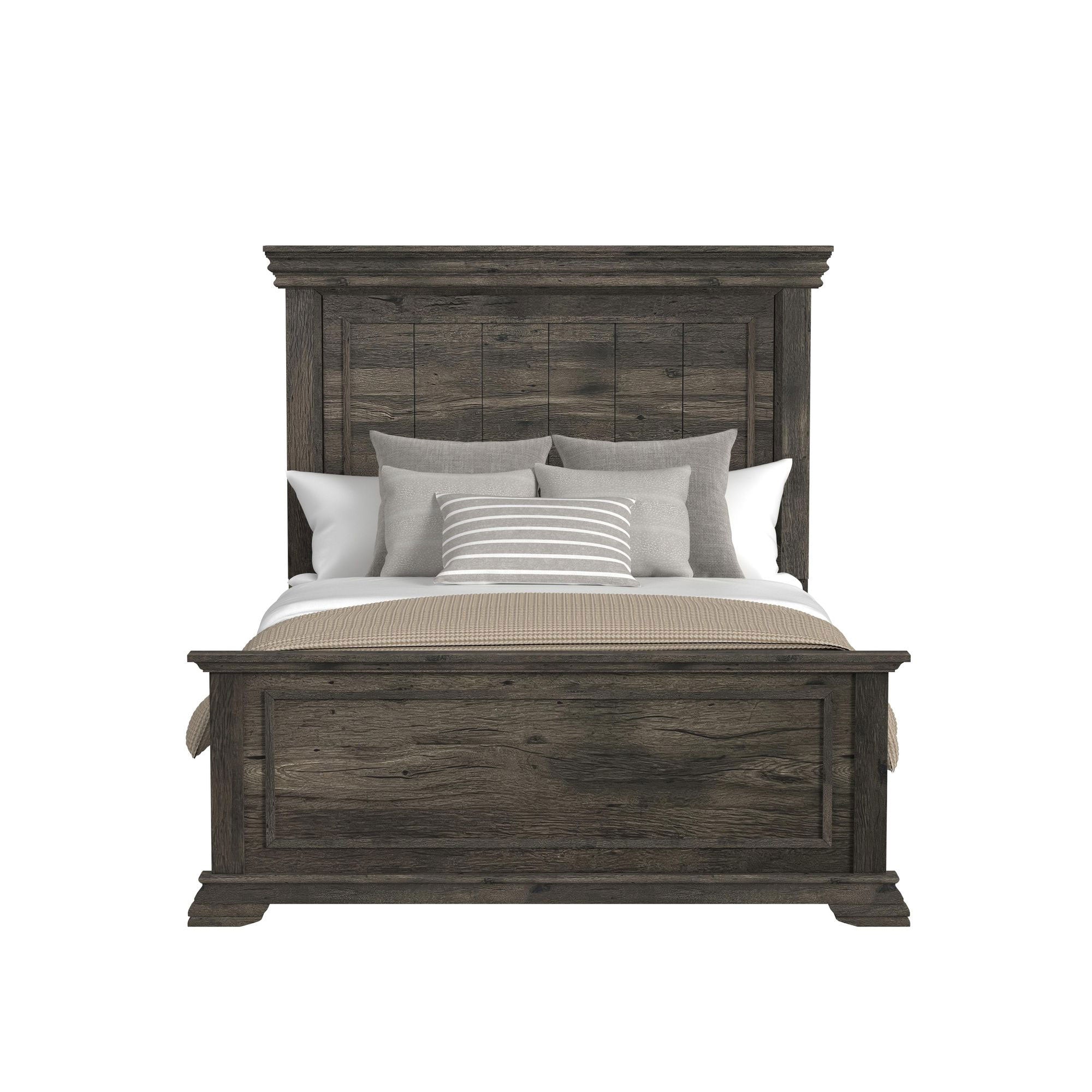 Park Ridge Queen Panel Bed with Mirrored Dresser