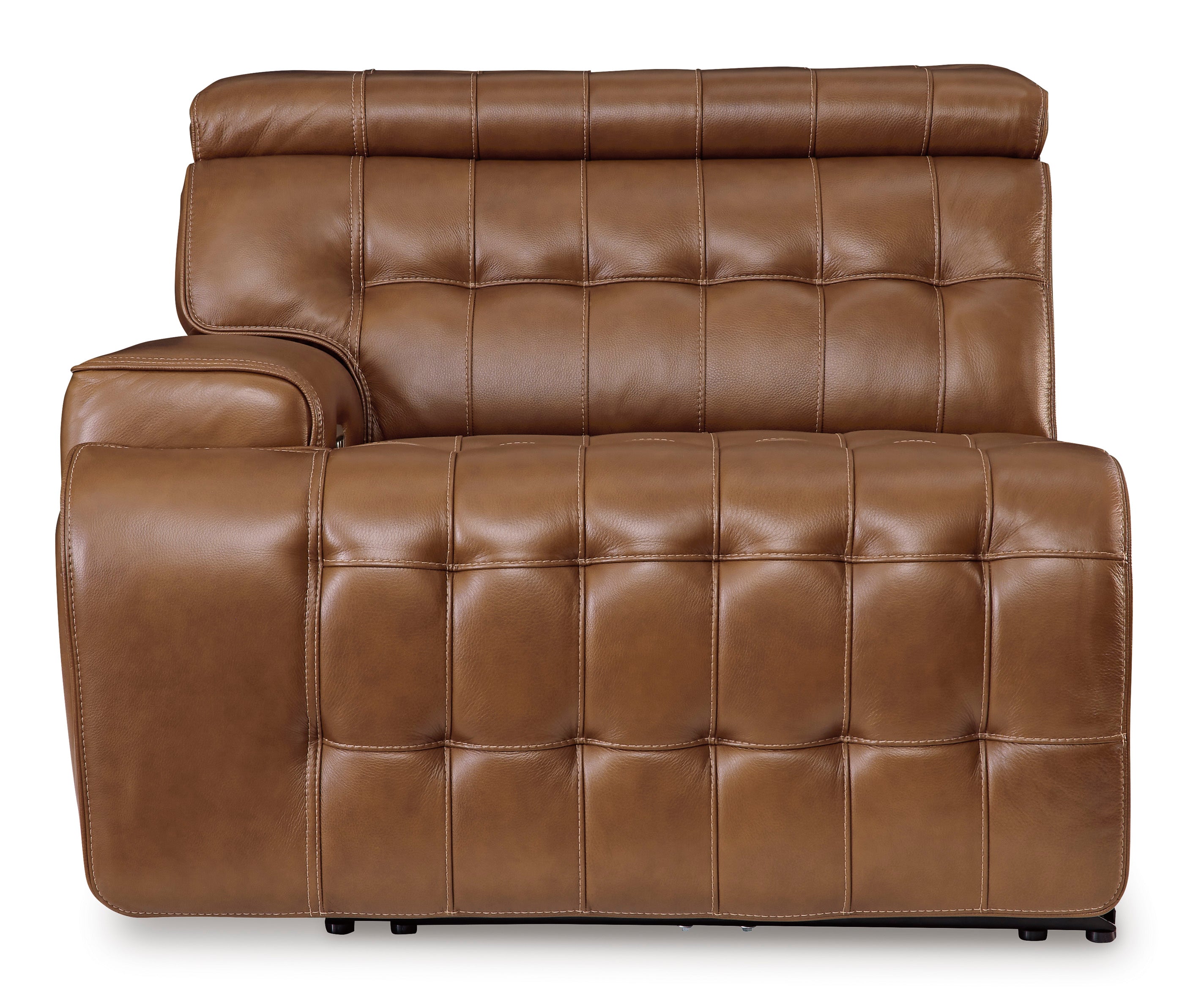 Temmpton Dual Power Leather Reclining Loveseat