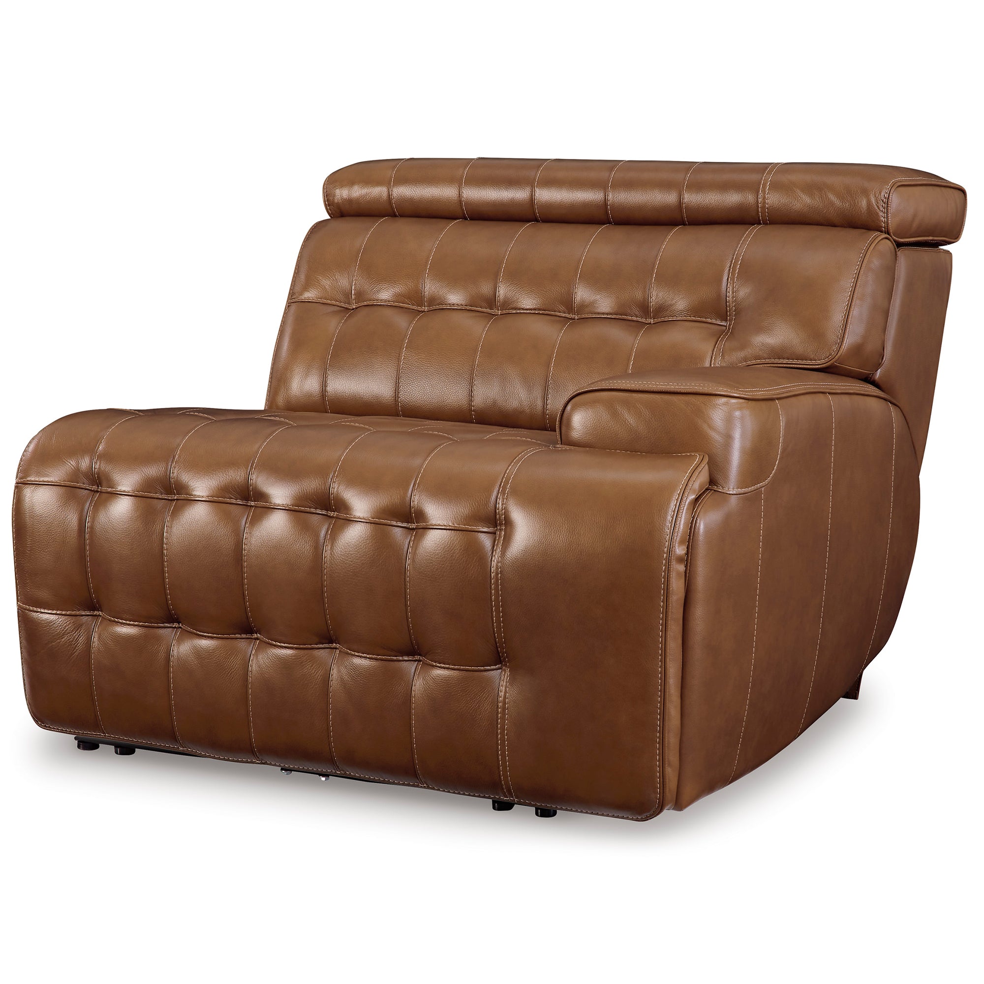 Temmpton Dual Power Leather Reclining Loveseat