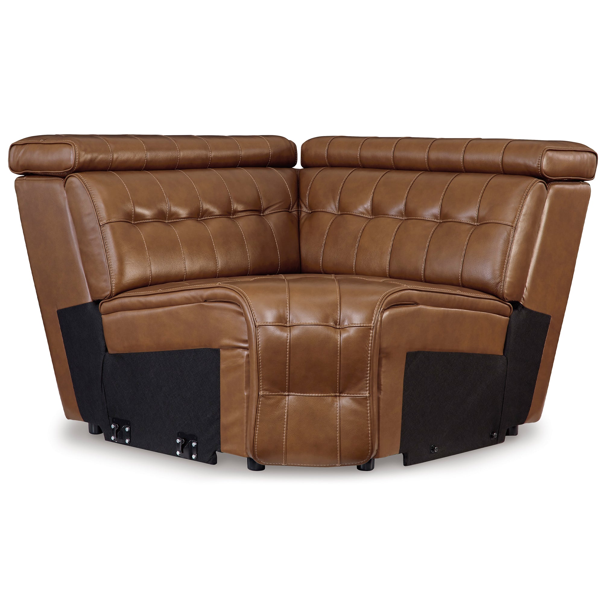 Temmpton 5-Piece Dual Power Leather Reclining Sectional