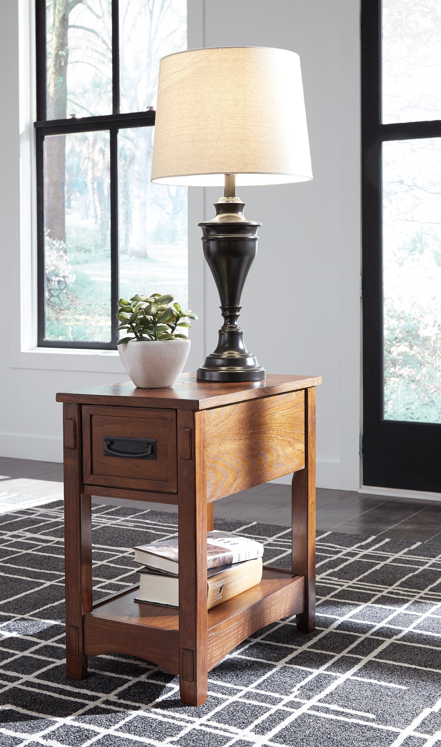 Breegin Chairside End Table - Brown
