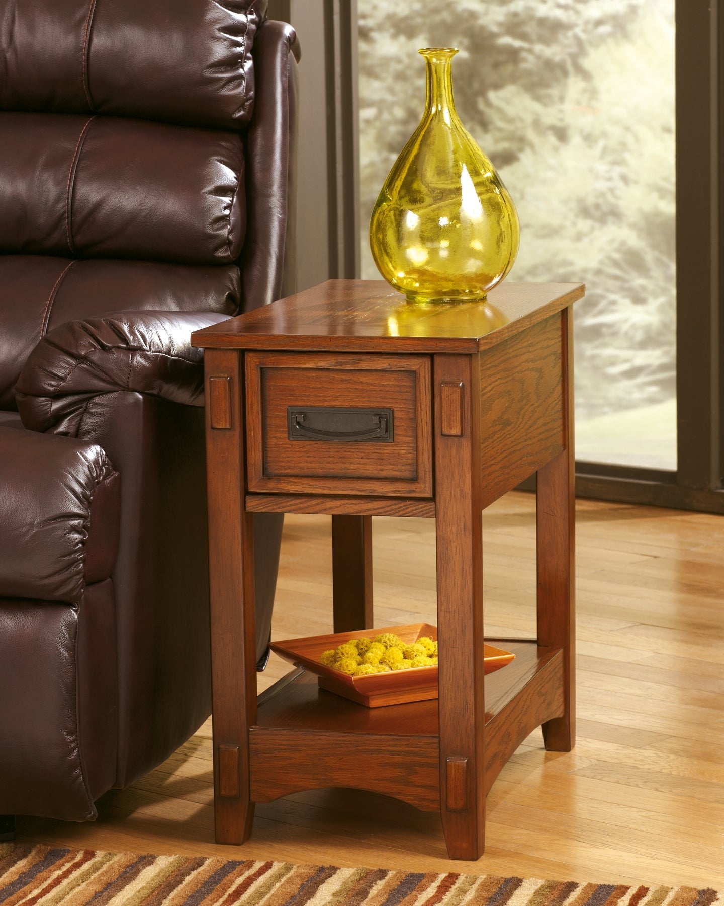 Breegin Chairside End Table - Brown