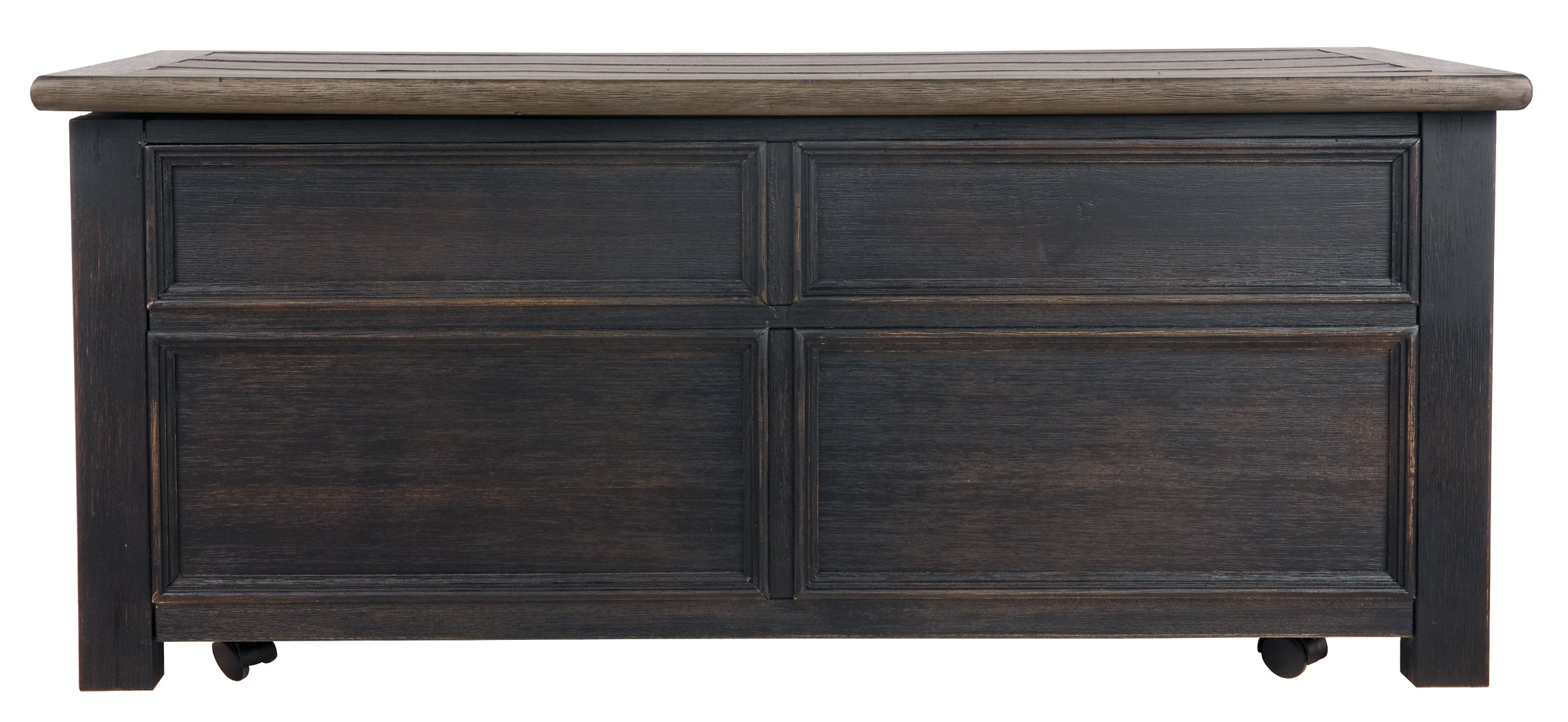 Tyler Creek Lift Top Coffee Table - Grayish Brown/Black