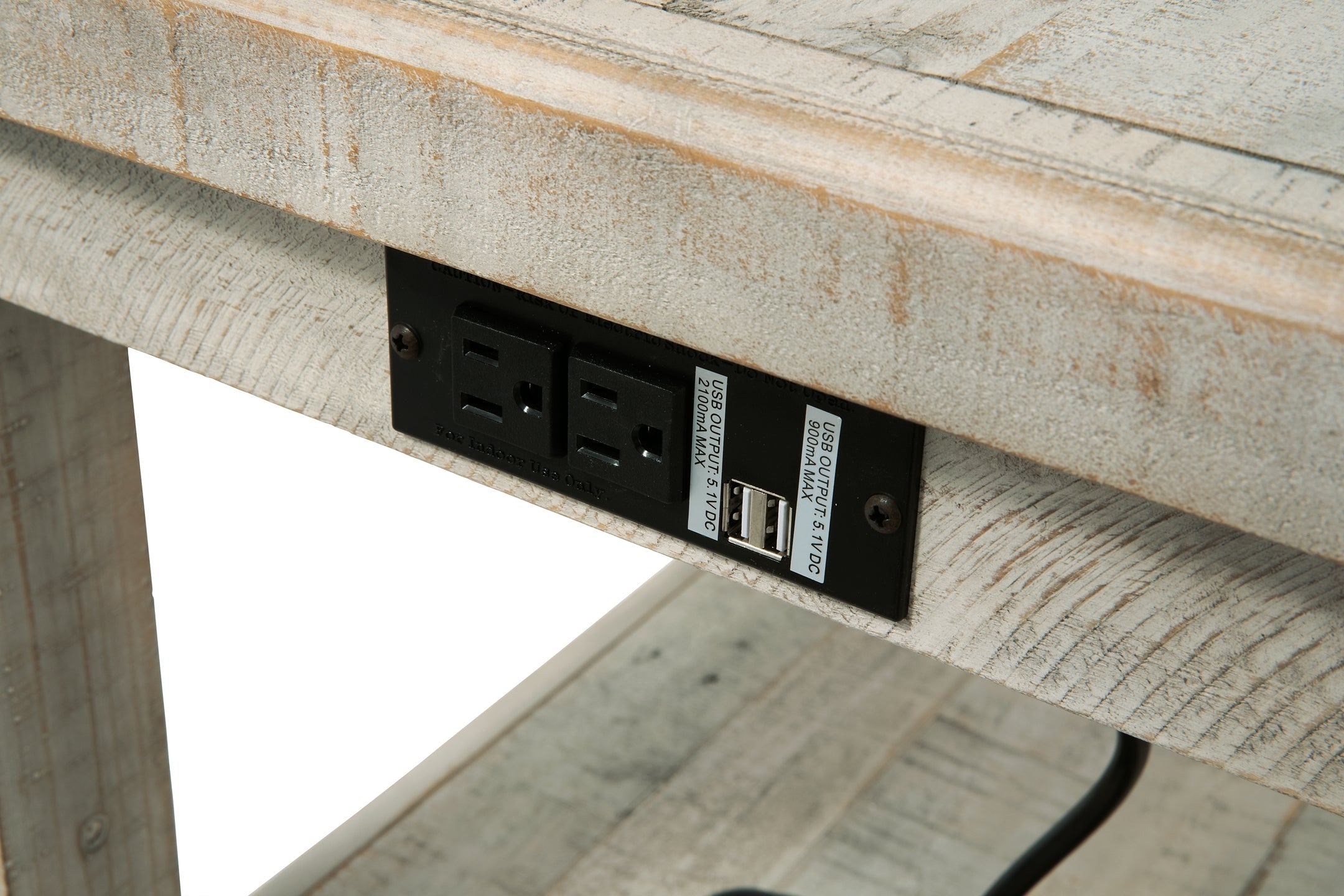 Carynhurst End Table - White Wash Gray