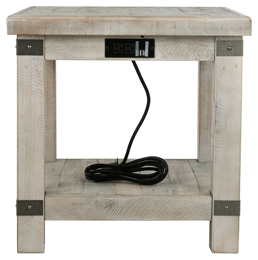 Carynhurst End Table - White Wash Gray