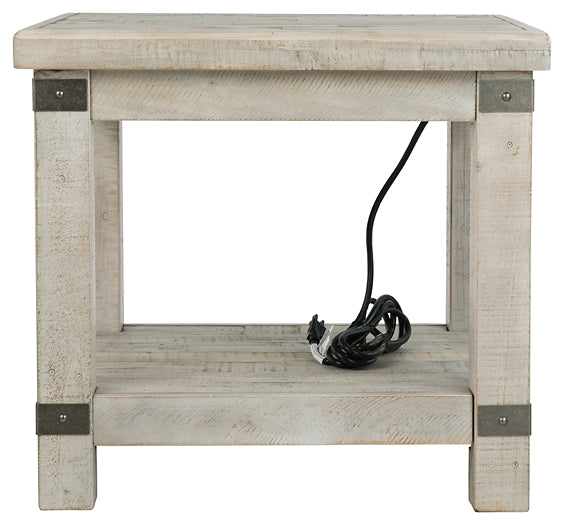 Carynhurst End Table - White Wash Gray
