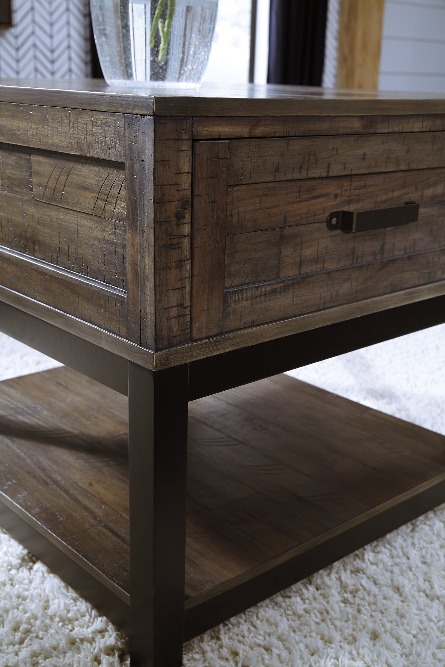 Johurst End Table - Grayish Brown
