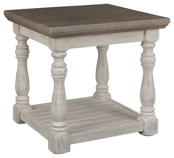 Havalance End Table - Gray/White
