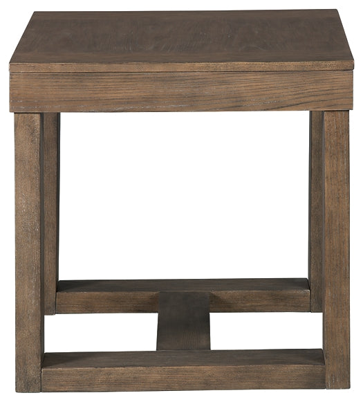 Cariton End Table - Gray