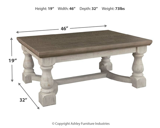 Havalance Coffee Table - Gray/White