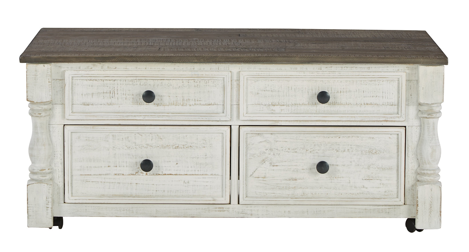 Havalance Lift Top Coffee Table - White/Gray