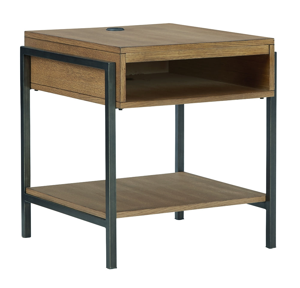 Fridley End Table - Brown/Black