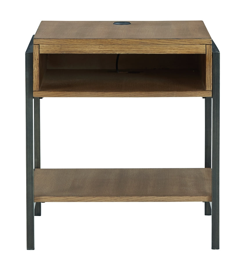 Fridley End Table - Brown/Black