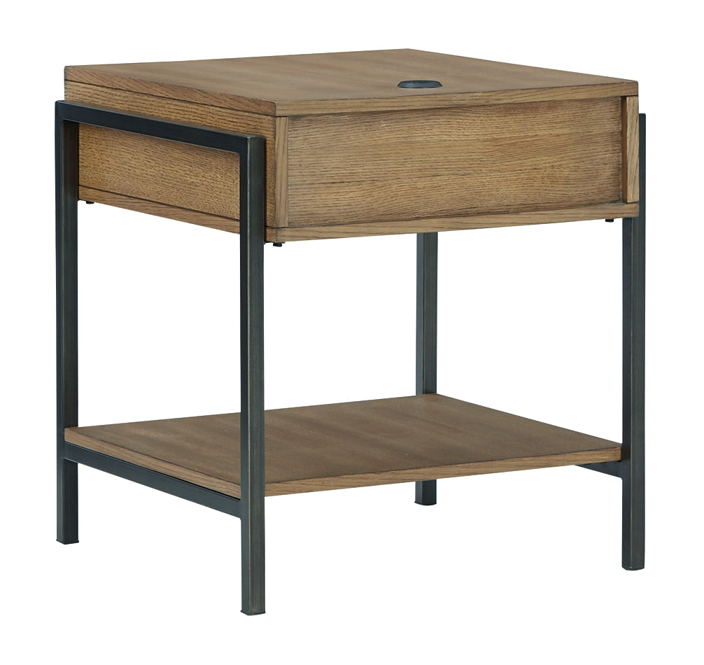 Fridley End Table - Brown/Black