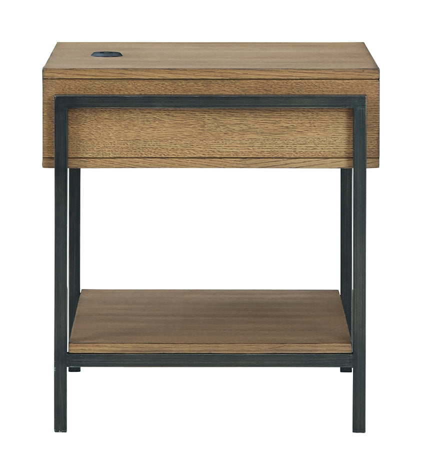 Fridley End Table - Brown/Black