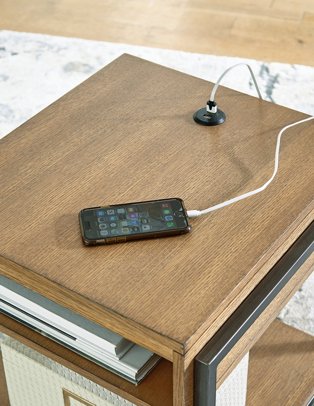 Fridley End Table - Brown/Black