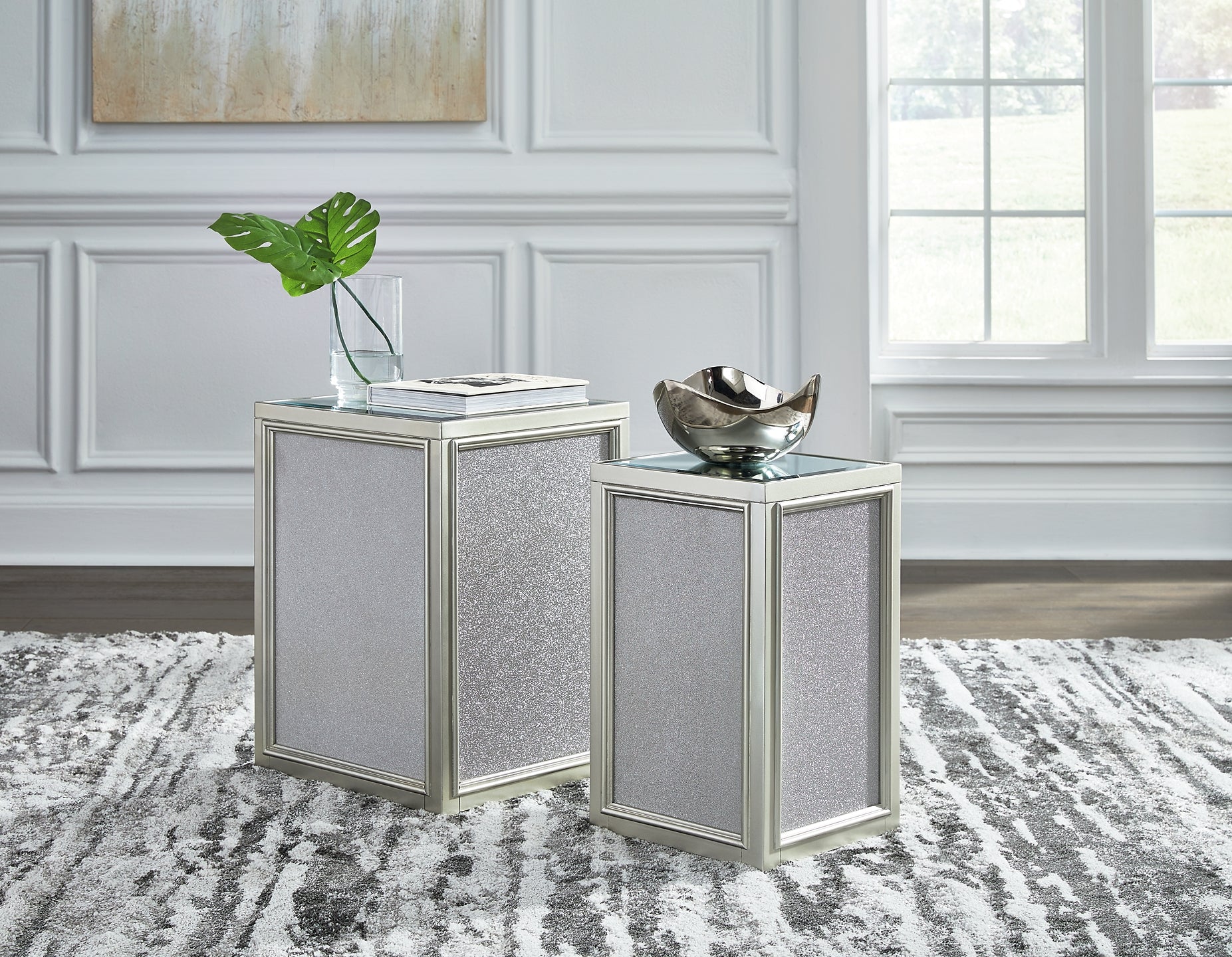 Traleena Nesting End Tables (2-Piece) - Silver Finish